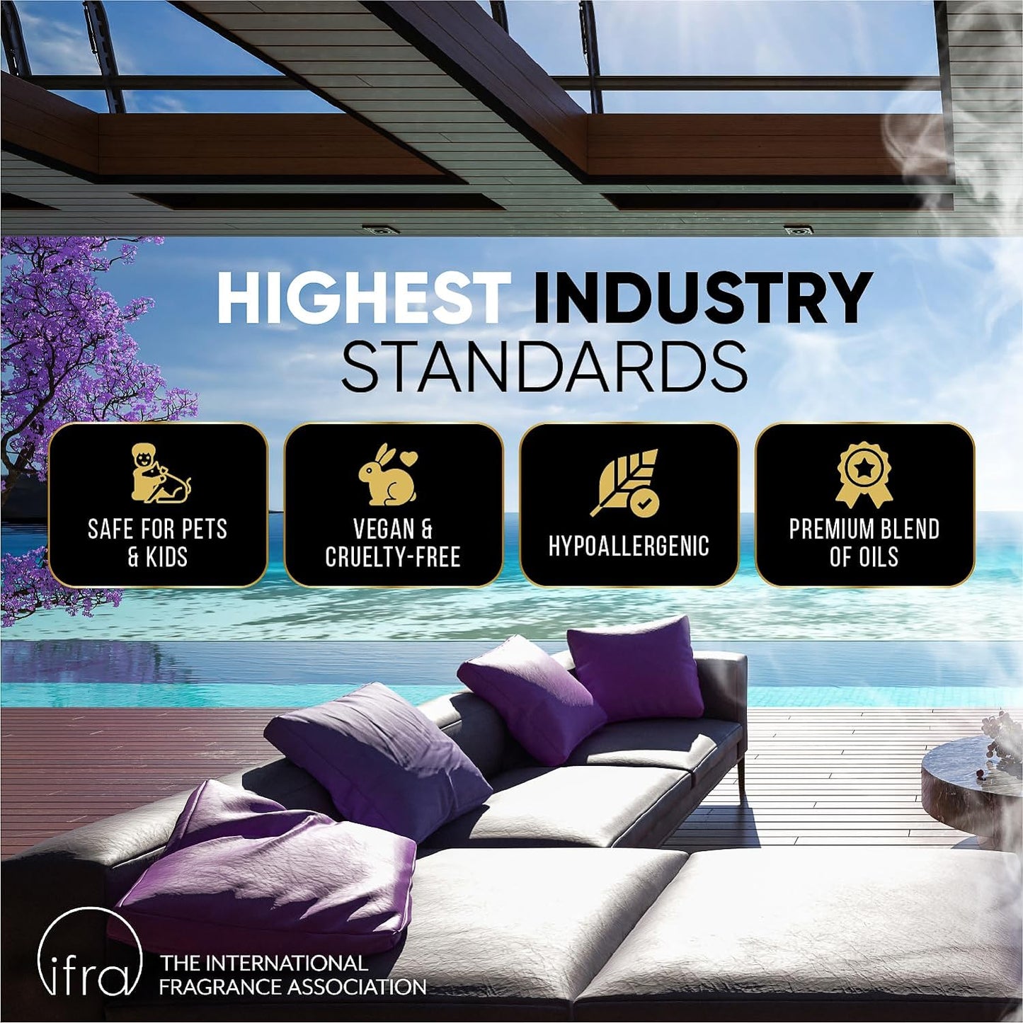 Luxury Hotel Fragrances - Hotel Fragrance Oil - Diffuser Oil Blends for Aromatherapy (Ocean Bungalow) 4.05 Fl Oz (120ml)