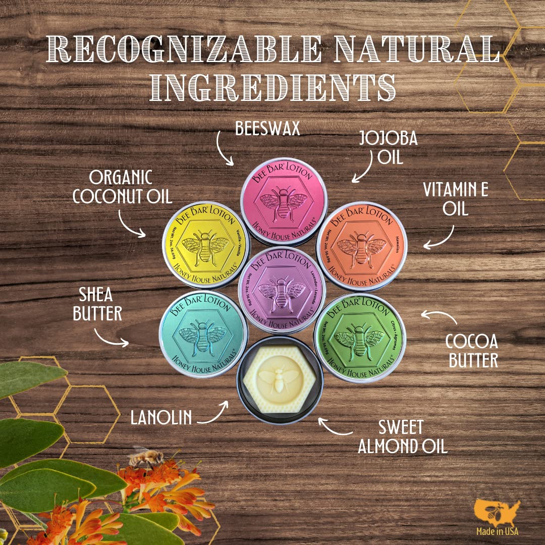 Bee Bar Honey House Naturals Duo – Citrus – Small .6 ounce & Large 2 ounce (Citrus)