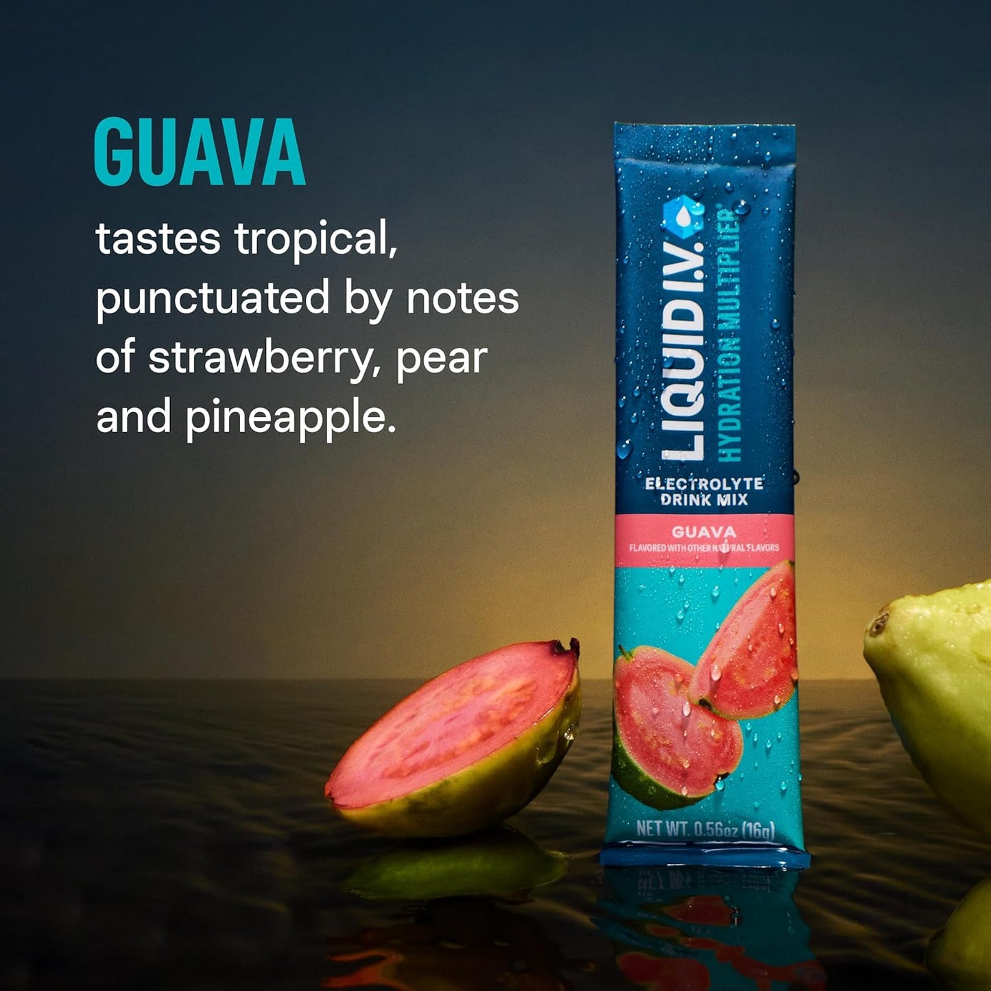 Liquid I.V.® Hydration Multiplier - Guava | Electrolyte Powder Drink Mix | 1 Pack (16 Servings)