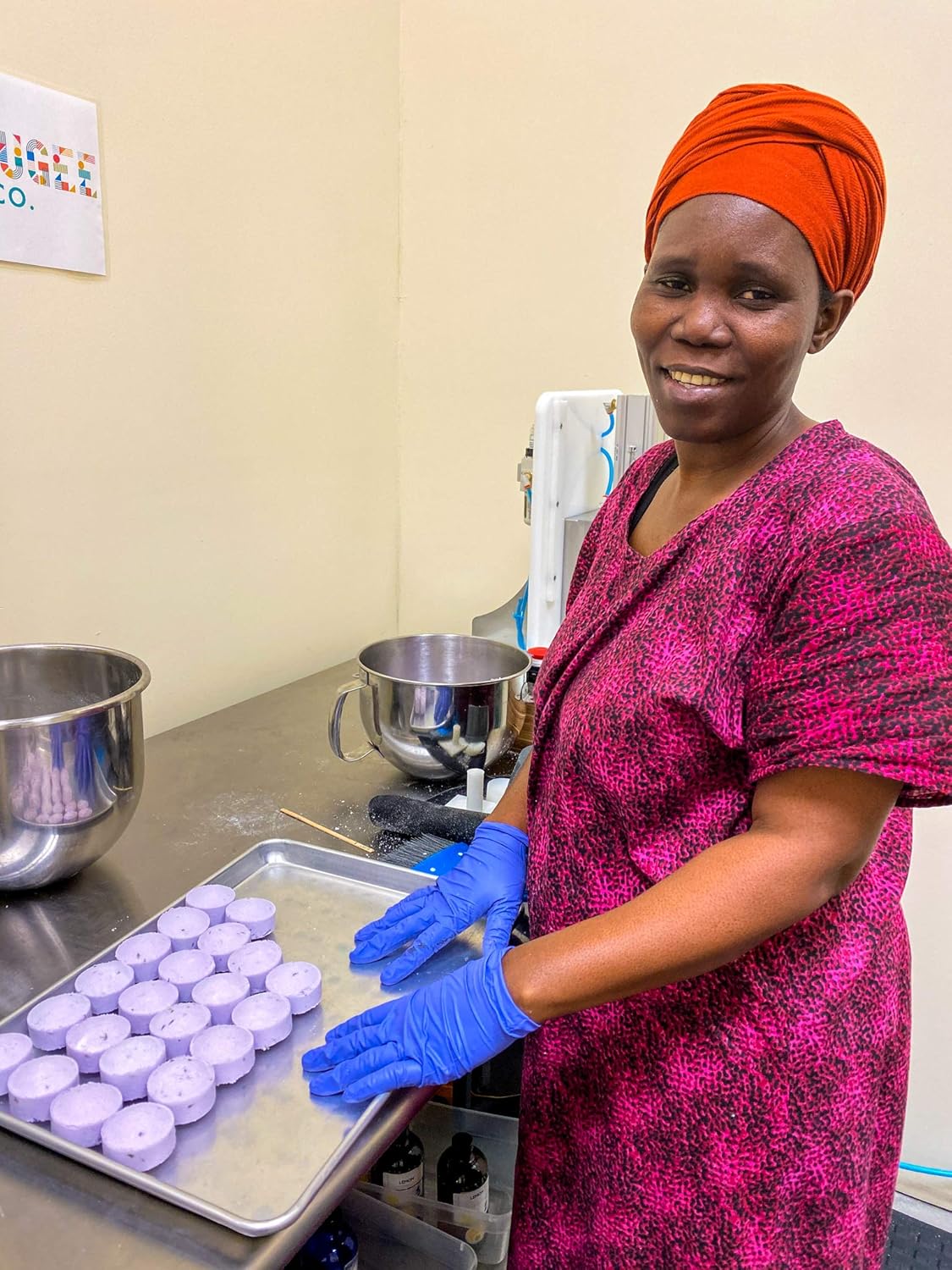 Shower Bomb Steamers | 7 Pack | Handmade in USA | Support Refugee Employment in USA (Lavender)