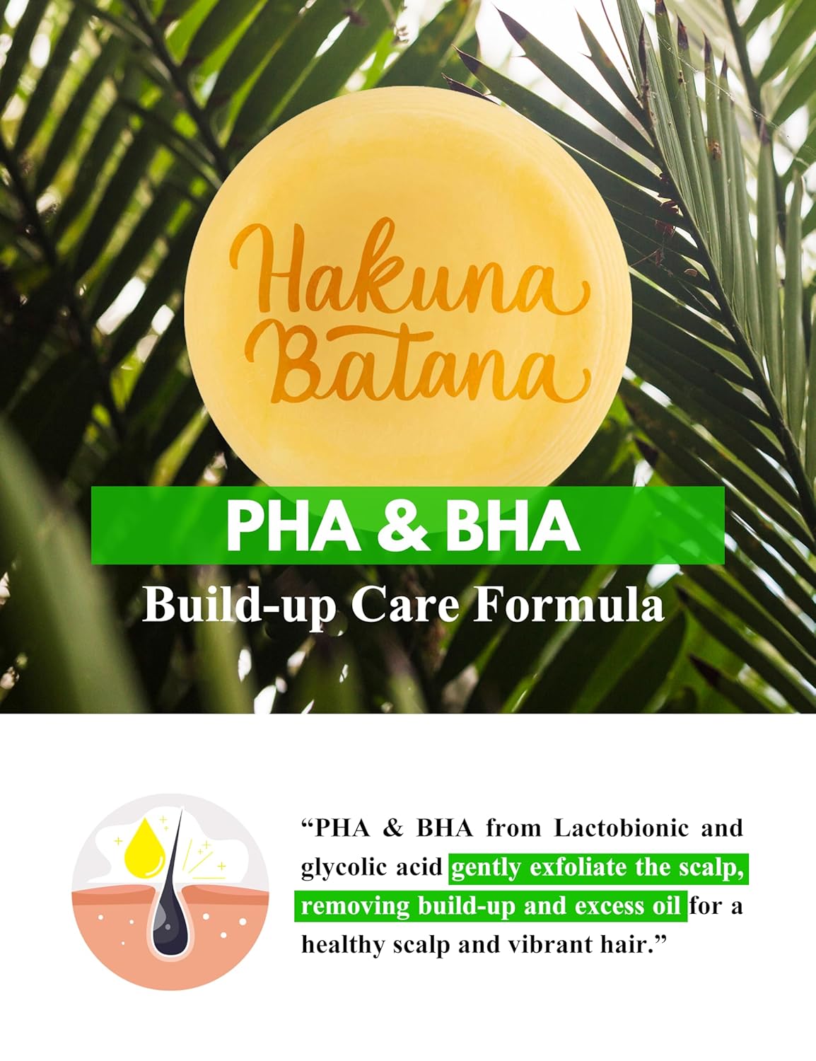 BEAUT'E SEOUL Batana Oil Shampoo Bar for Hair Growth – Natural Herbal Blend, PHA Scalp Exfoliating Cleanser, Sulfate-Free, pH Balanced, Suitable for All Hair Types, 3.52 oz