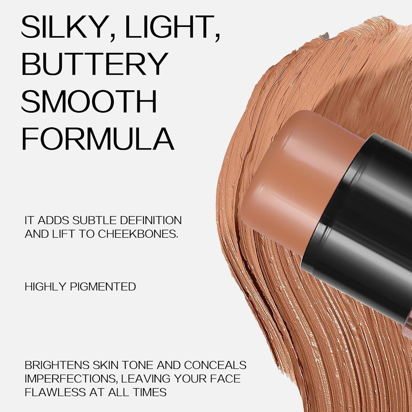 8 Colors Cream Contour Sticks Makeup Kit, Dual-Ended Concealer Stick With Soft Brush, Non-Greasy Long-Wear Face Primer Multi-Use Contouring Pen, Full Coverage Shades Corrector Concealer (04#)