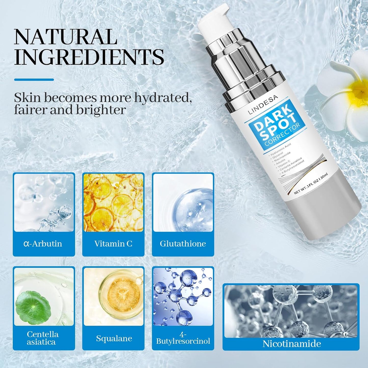 Dark Spot Remover for Face,Dark Spot Corrector, Dark Spot Serum for Sun Spots, Age Spots, Brown Spots,Acne Scars,Melasma Brown Spot -Advanced Formula with Niacinamide Retinol for Women (1.0 Fl Oz)