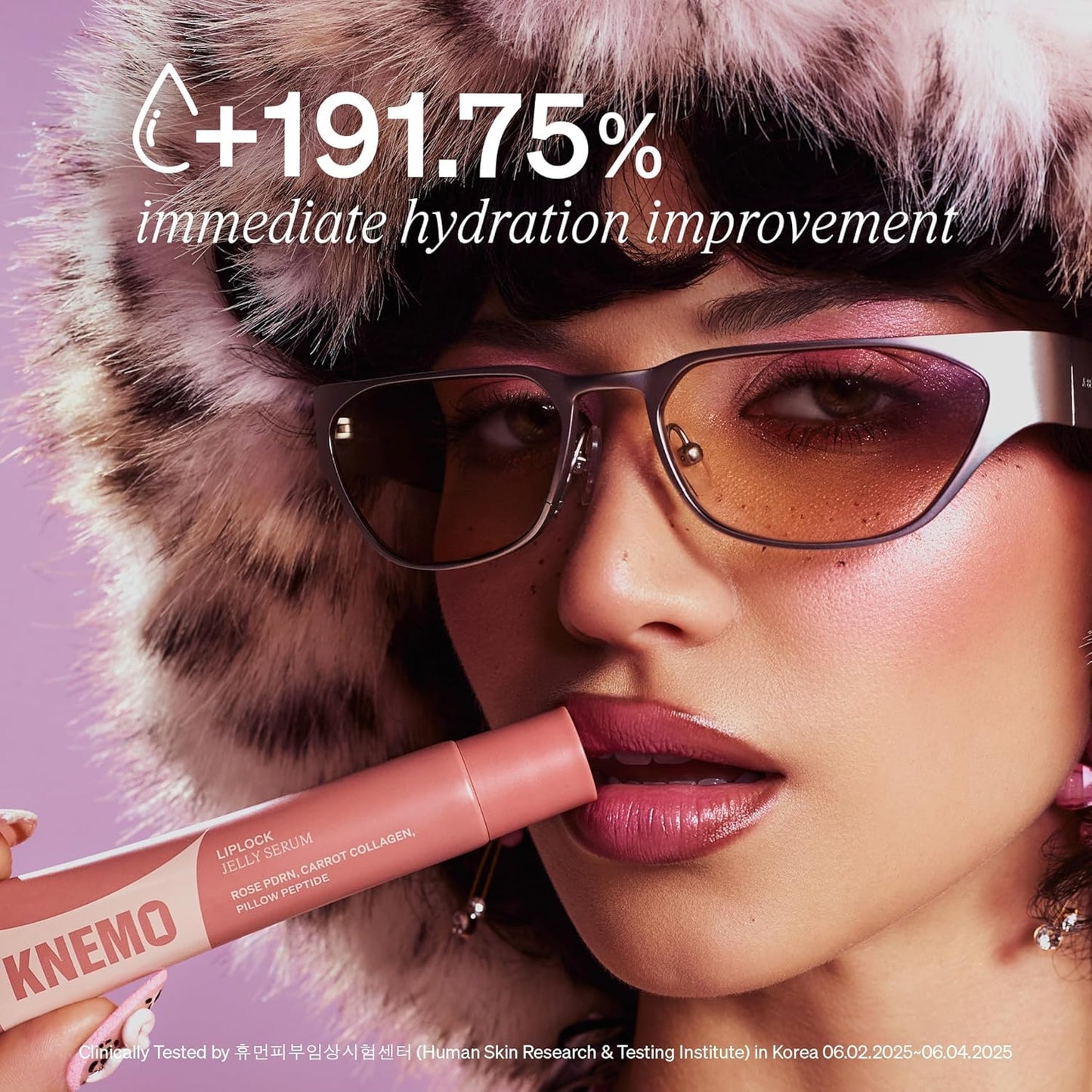 LipLock Jelly Serum for Dry Lips, Long-Lasting, Hydrating, Plumping, Glossy Mask with Rose PDRN, Carrot Collagen, Pillow Peptide, Moisturizing Tinted Lip Balm. (Pink Flan)