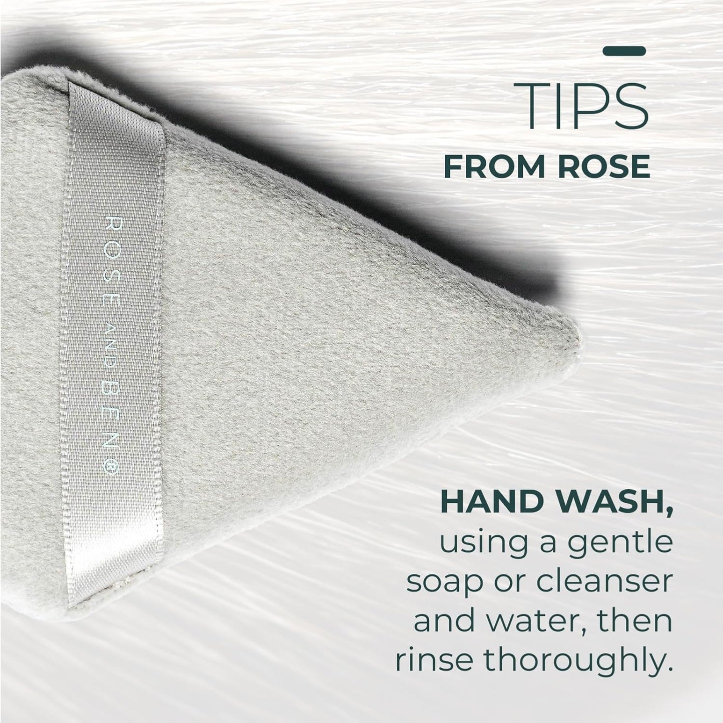 Rose and Ben Beauty Setting Puff | Flawless Undereye Concealer & Powder Application | Professional Makeup Blending Puff - Set of Two