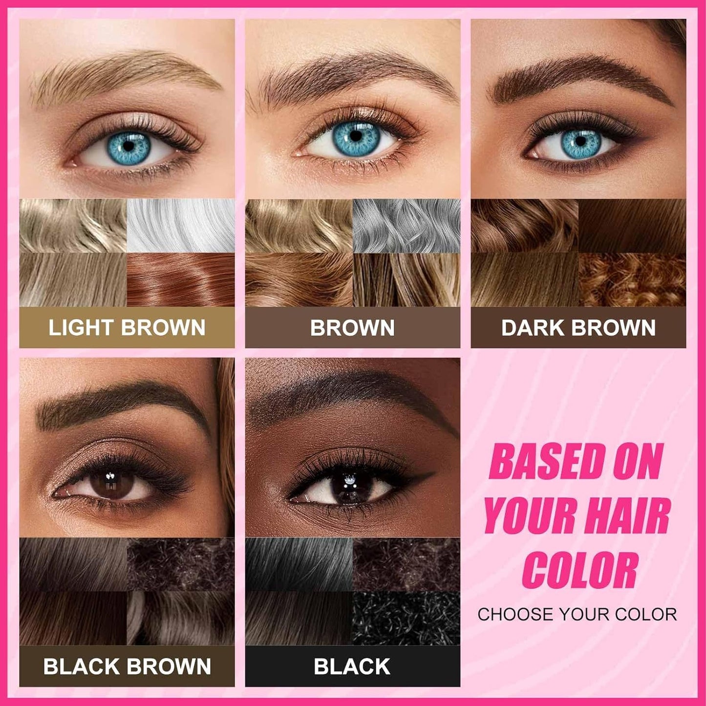 Microblading Eyebrow Pencil, Waterproof Eyebrow Pencils for Women Hair Like Natural Liquid Brow Contouring Pen, 2-in-1 Dual-Ended Long Lasting Brow Filler Pen with Precise Micro-Fork-Tip, Black Brown