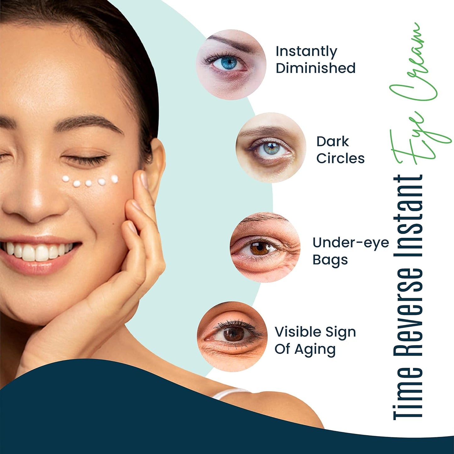 Puffy Eye Treatment Time Reverse Instant Anti-aging Eye Cream New Advanced Formula - Visibly Reduce Under-eye Bags, Wrinkles, Dark Circles, Fine Lines & Crow's Feet Instantly - 8ml