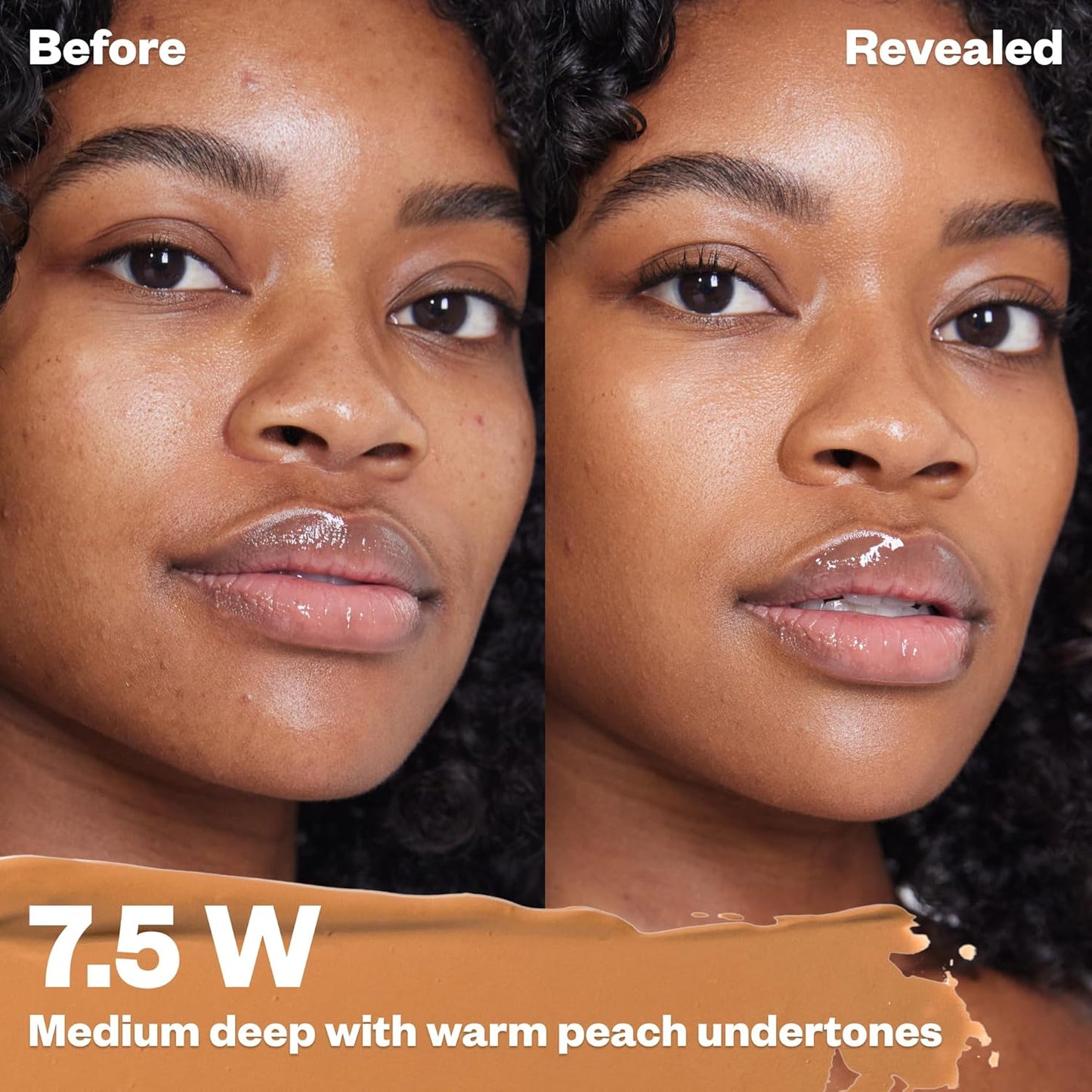 Kosas Revealer Concealer - Medium Coverage Makeup with Hyaluronic Acid, Conceals Dark Circles Under Eyes, Dark Spots and Blemishes + Brightens, Hydrates, Long-Lasting & Vegan,(Tone 7.5 W)