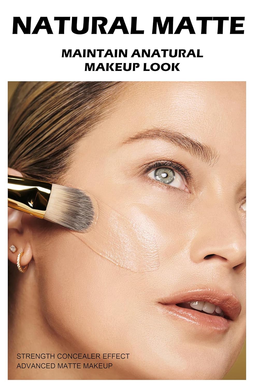 Soft Focus Deep Liquid Concealer Foundation, Lightweight Hydrating High Coverage, 24h Longwearing, No Touch-ups, Even Tone & Blurs, Waterproof Matte Finish Liquid Concealer for Women, 09