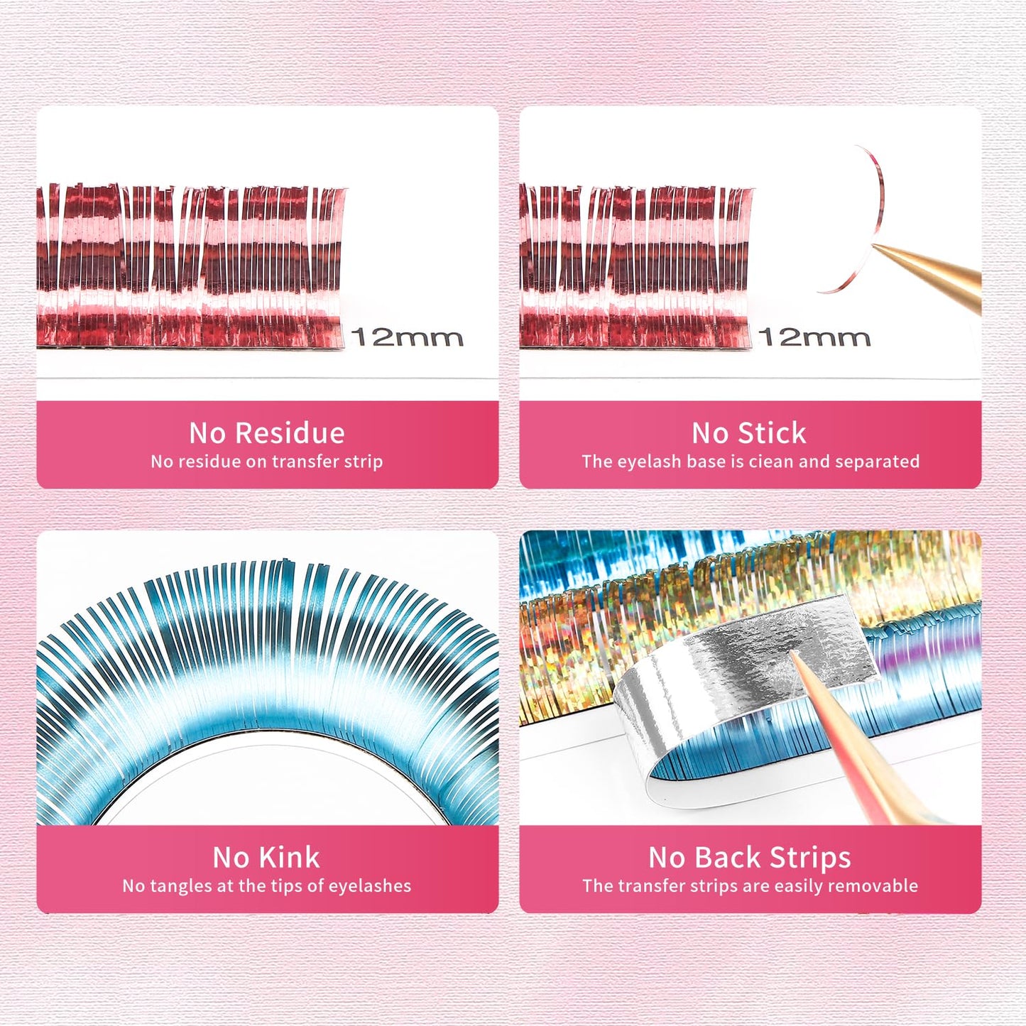 Glitter Spike Tinsel Eyelash Extensions 0.07 Colored Lashes Extension D Curl Lashes 13mm Lash Extensions Soft False Eyelashes Volume Lashes 12 Rows Professional Use(Glitter,0.07-D,13mm)