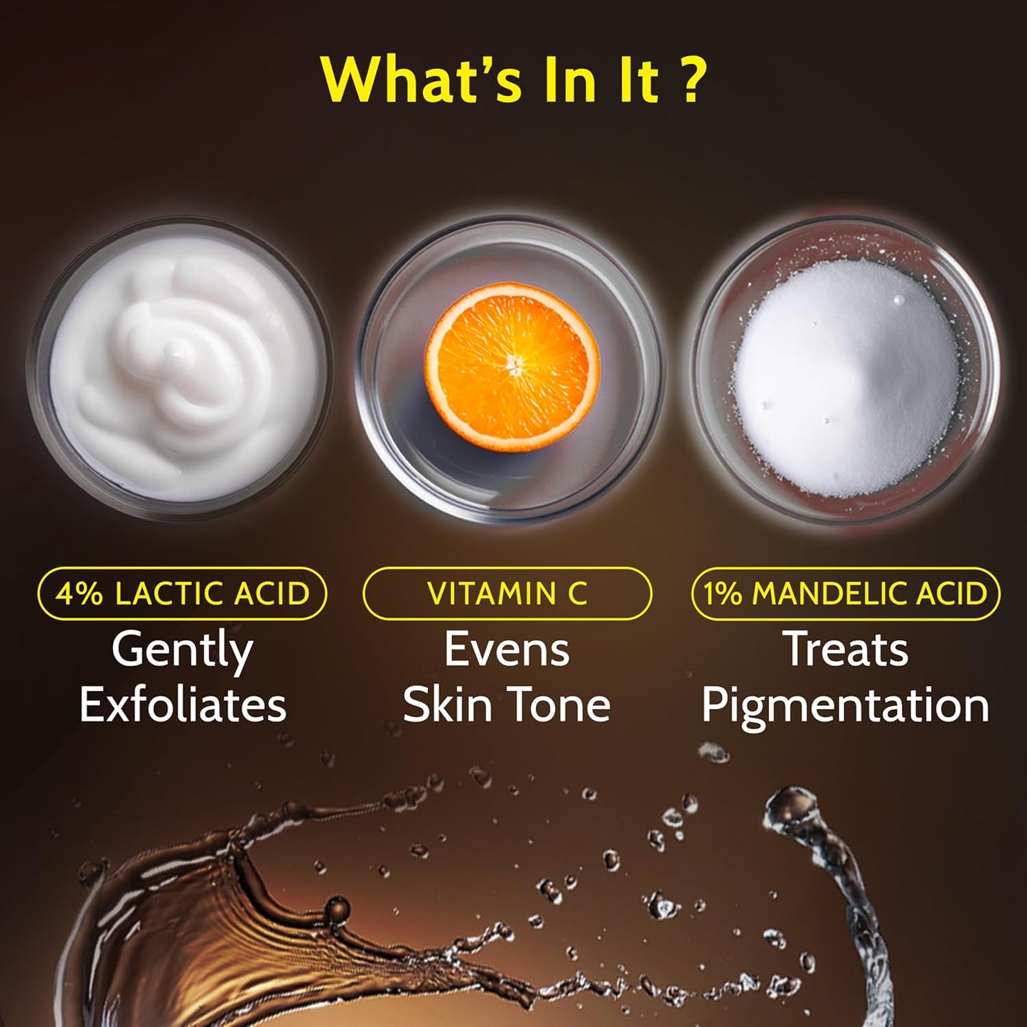 UnderArm Roll-On with 5% AHA|Lactic & Mandelic Acid|Prevents Odour, Brightens Skin & Exfoliates Underarm|For Sensitive Skin |Woody Musk Fragrance |Alcohol & Aluminium Free | 1.35 fl oz