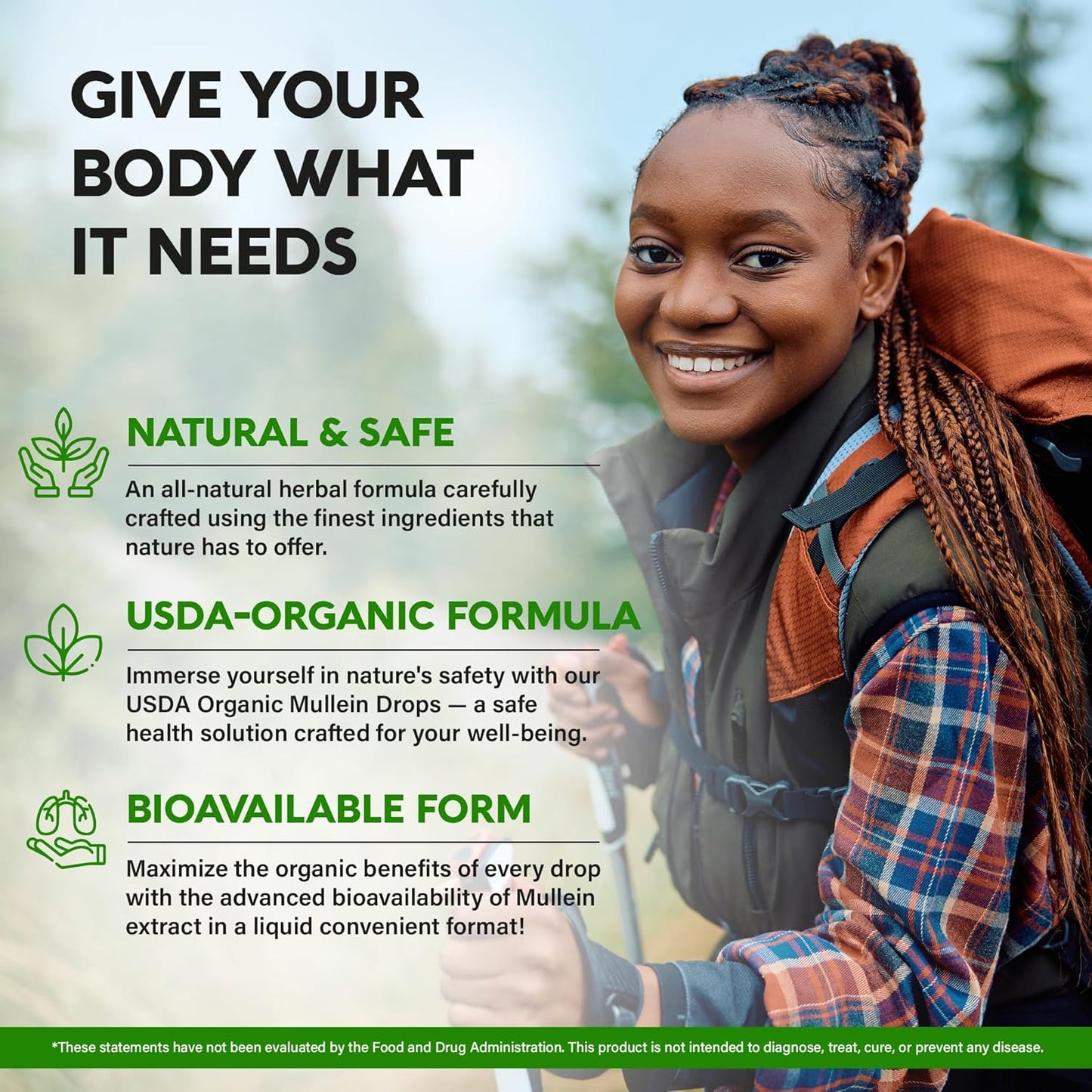 Mullein Drops for Lungs - USDA Organic Liquid - Mullein Leaf Extract Supplement - Made in USA - Lung & Bronchial Cleanse for Smokers - Respiratory Health Support - As Tincture, Tea, Pills - 4 fl oz