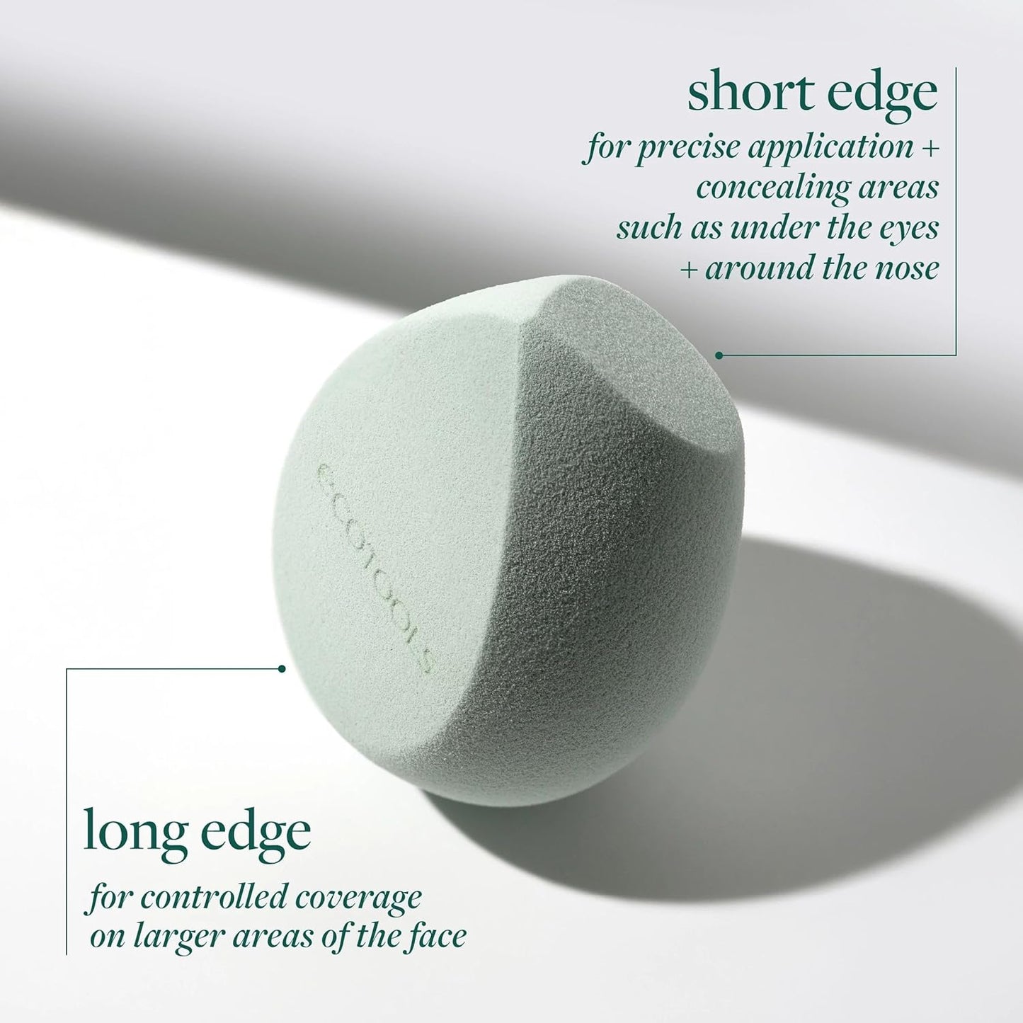 EcoTools Blurring Blender Makeup Sponge Duo, Makeup Blender Sponge For Blurred Skin, For Liquid & Cream Foundation, Cloud Coverage Memory Foam, Eco Friendly & Latex Free, Cruelty-Free & Vegan, 2 Count