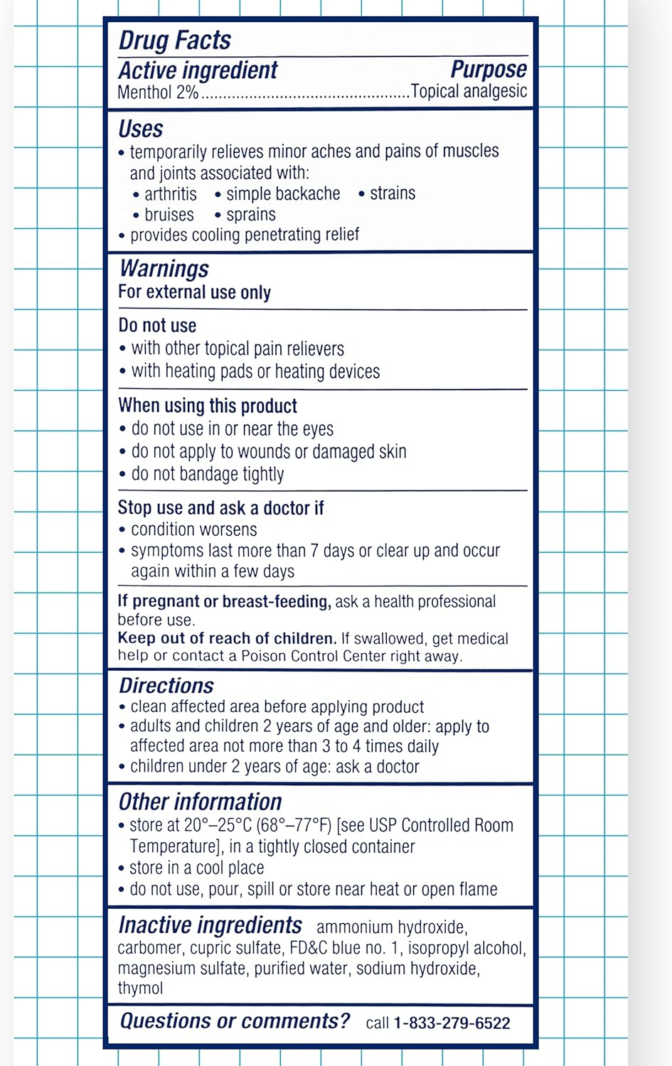 Mineral Ice Therapeutic Pain Relieving Gel, 16 Ounce, Blue, 1 Pound (Pack of 1) (F26083)