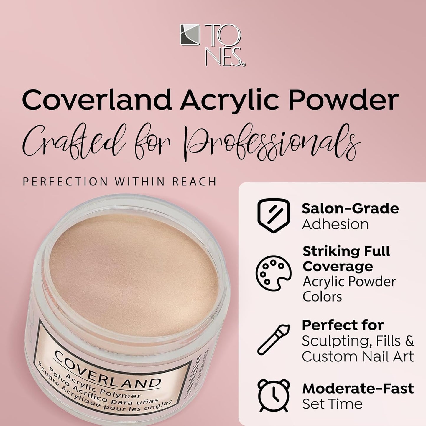 Coverland Acrylic Powder 3.5oz "Sugar Cream" - Limited Edition