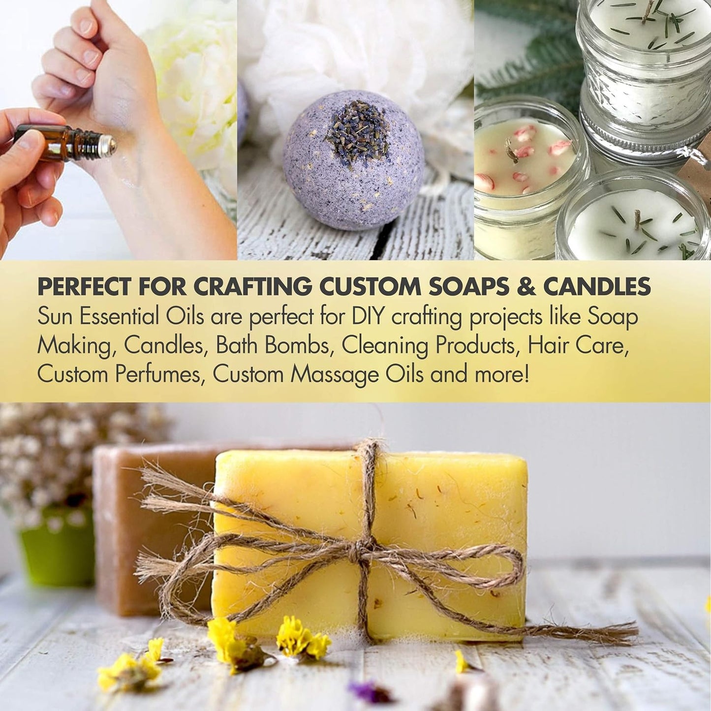 Sun Essential Oils - Clean The Air Essential Oil (Huge 2 Ounce Bottle) Bulk - Aromatherapy Oils