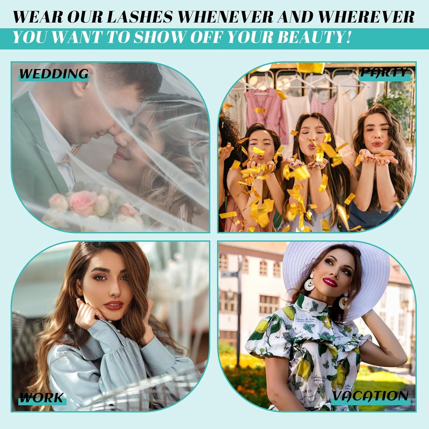 Lash Clusters Wispy 348PCS Eyelash Extension DIY Multi-Type Faux Bottom Lashes Lash Extension Natural Look Cluster Eyelash Extensions Soft False Eyelashes at Home for Beginners(D-Mix5-16mm)