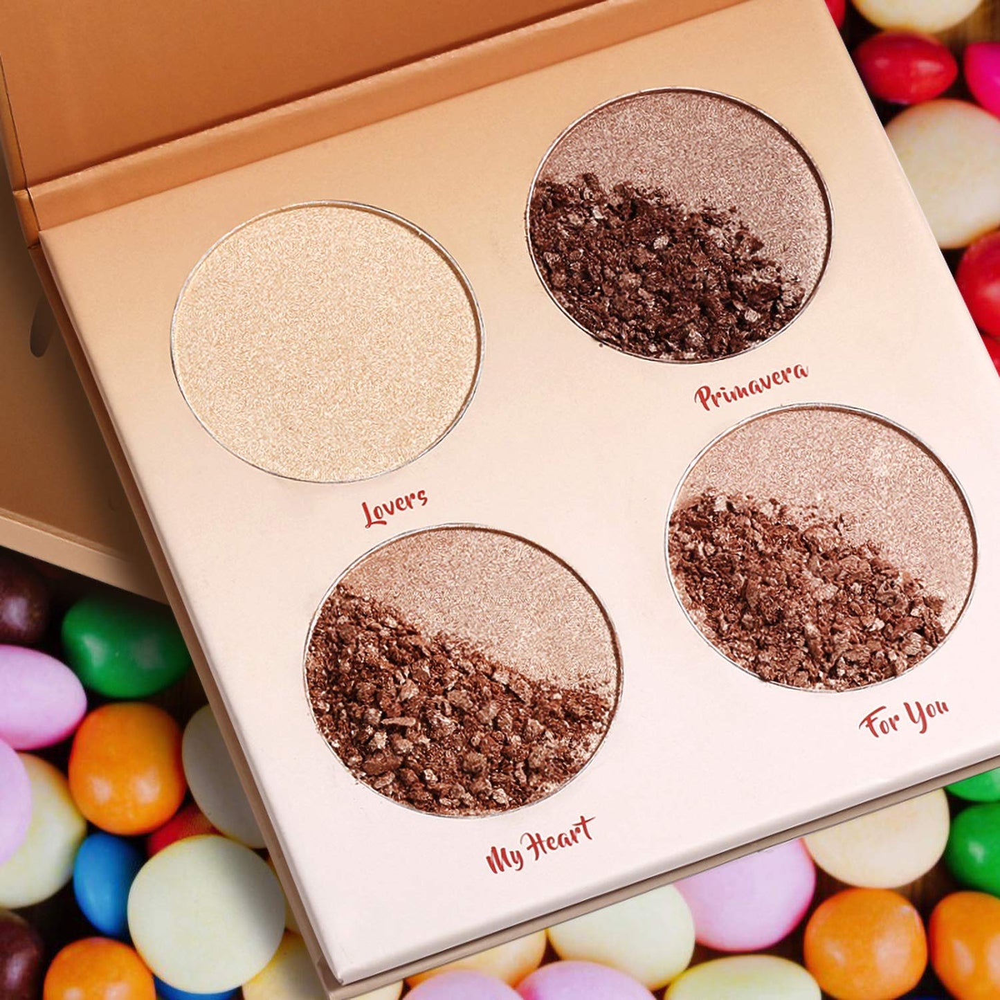 Highlighter Palette，Highlighter Makeup Palette, Glow Bronzer Highlighter Powder Kit,Face illuminator makeup palette