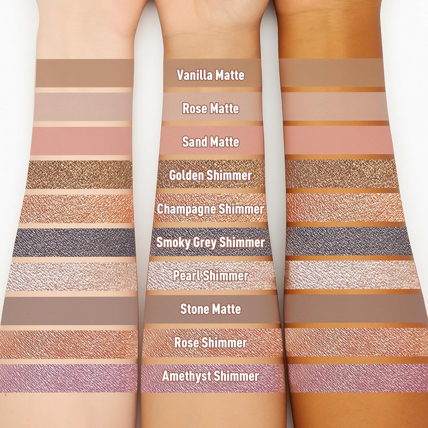 FV Long Lasting Cream Eyeshadow Stick, Waterproof & High Pigmented Eye Shadow Sticks Duo with Blending Sponge, Crease-Proof & Natural Finish Eyeshadow Pencil, Vanilla Matte