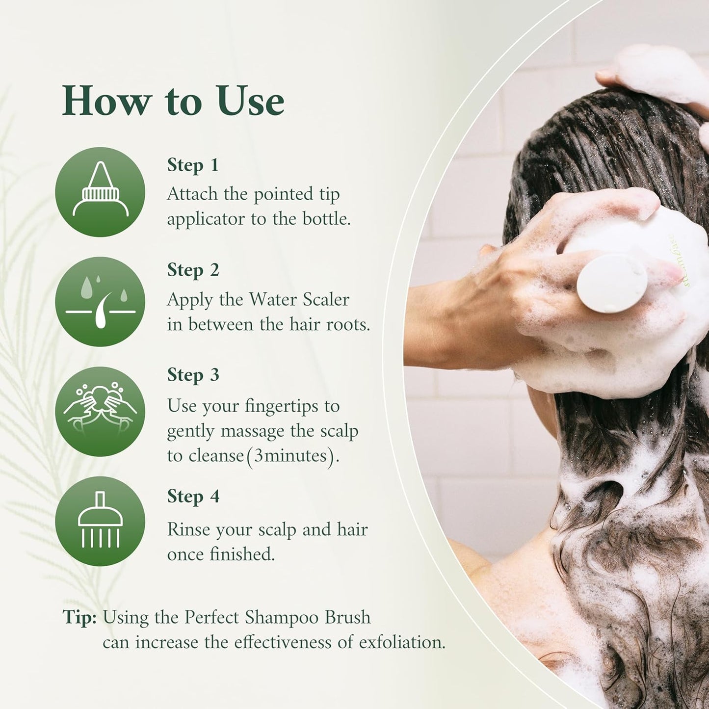 Tea Tree Scalp Water Scaler | Exfoliator for Itchy Dry Flaky Scalp, Buildup Remover, Treatment for Excess Sebum Oily Greasy Hair | Korean Hair Care Products, Refill 16.9 fl oz