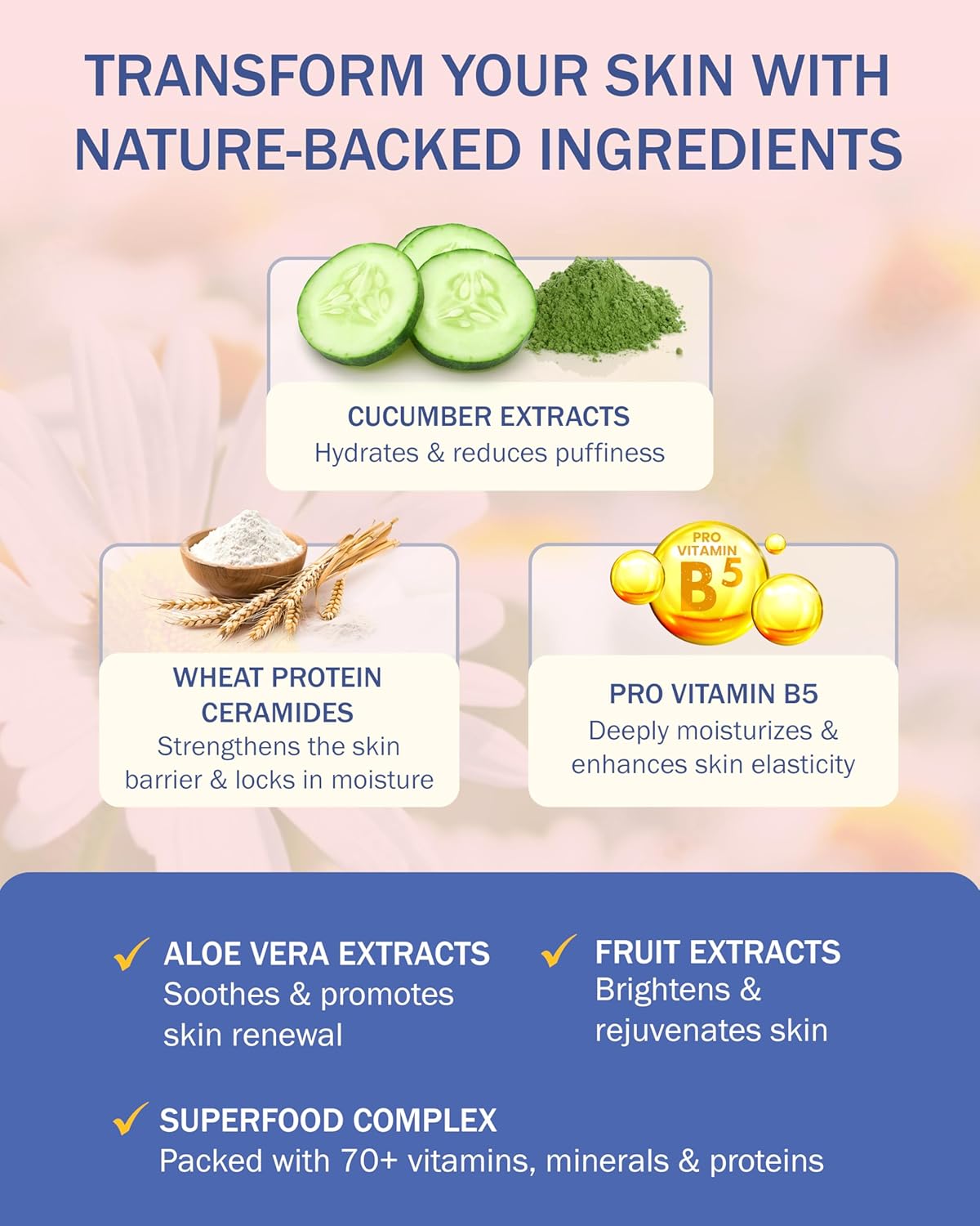 Rosacea Treatment Skincare Face Wash for Women & Men - Gentle Face Cleanser Moisturizer Redness Reducing Skin Care with Aloe Vera, Hyaluronic Acid & Fruit Extracts, Made in USA (8 fl. oz)