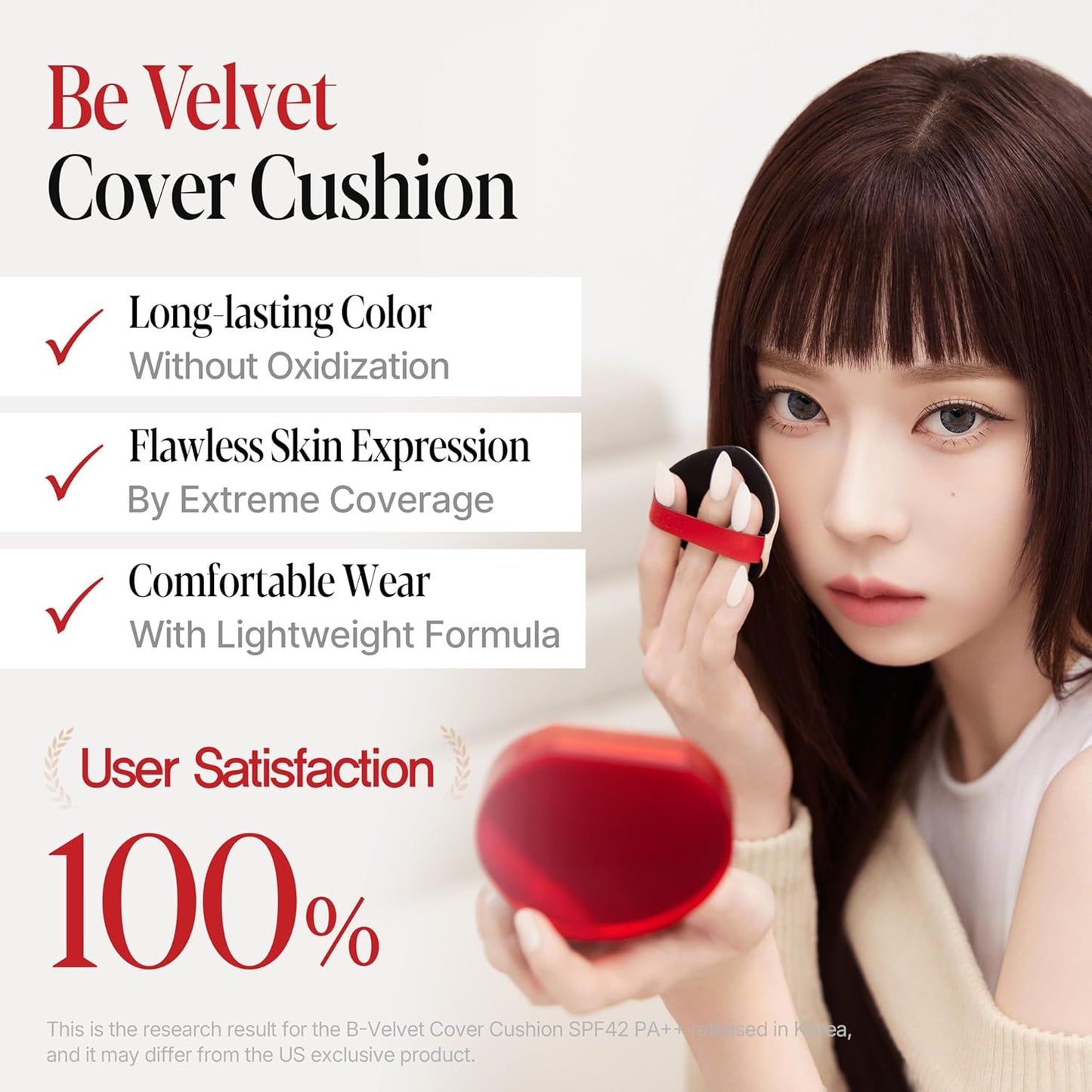 espoir [NEW] Be Velvet Cushion Foundation | Quick and Easy Coverage with Long-lasting Color by Zero Oxidation (#29 Walnut, 0.46 Ounce (Pack of 1))