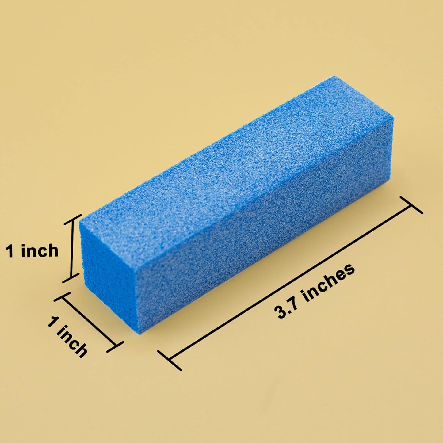 Natural and Acrylic Nail Buffing Blocks, 12-Pack, 4 Sided, Medium Grit (Multi-Colored)