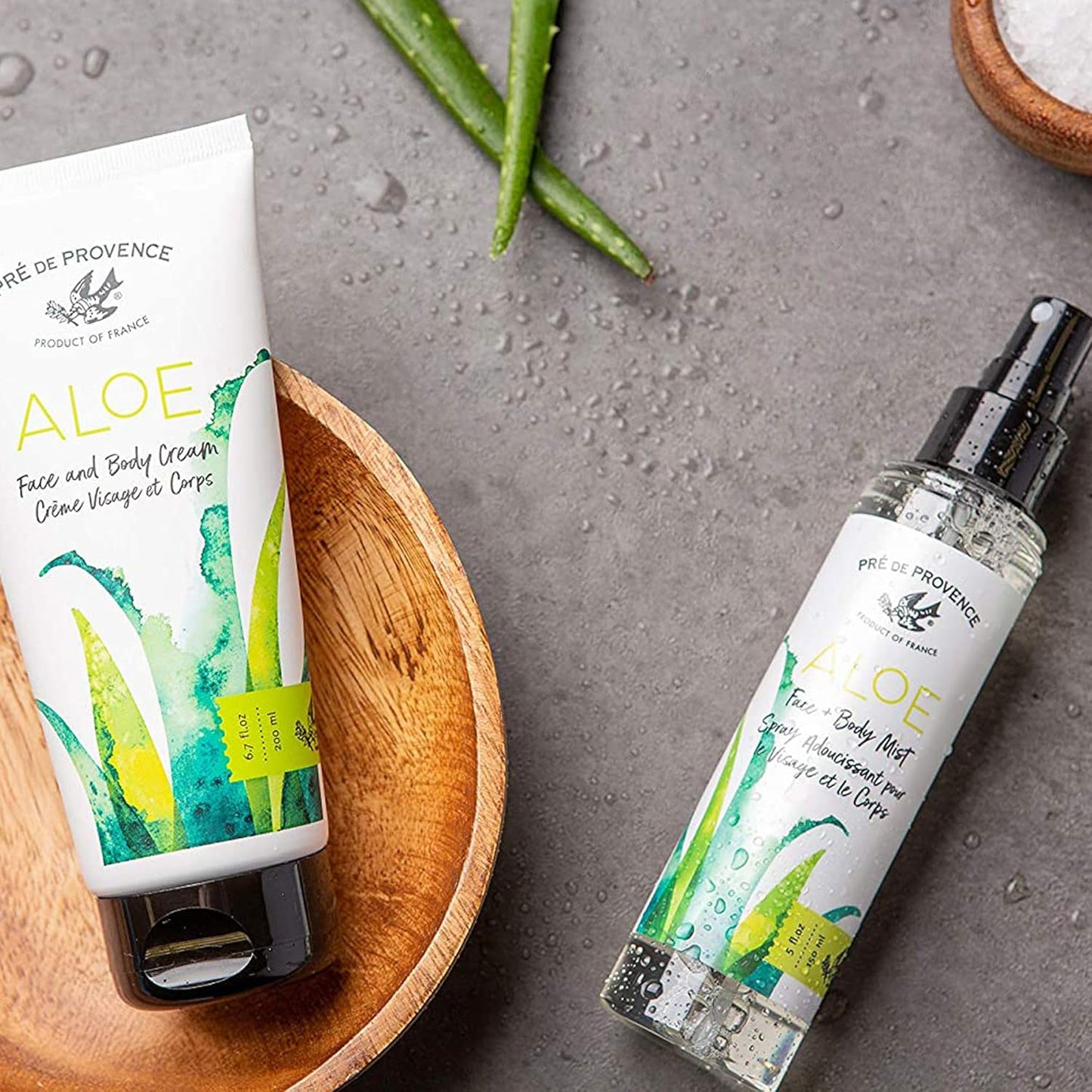 Organic Aloe Collection Hydrating Face and Body Spray (5oz), Fresh Cucumber Scent