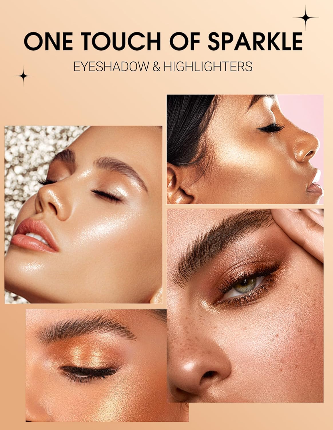 Erinde Shimmer Cream Eyeshadow Stick, Long Lasting Metallic Eye Shadow Stick, Waterproof Creamy Glitter Eyeshadow Pencil, High Pigment Blendable Neutral Eye Makeup, 09 Cocoa Shimmer