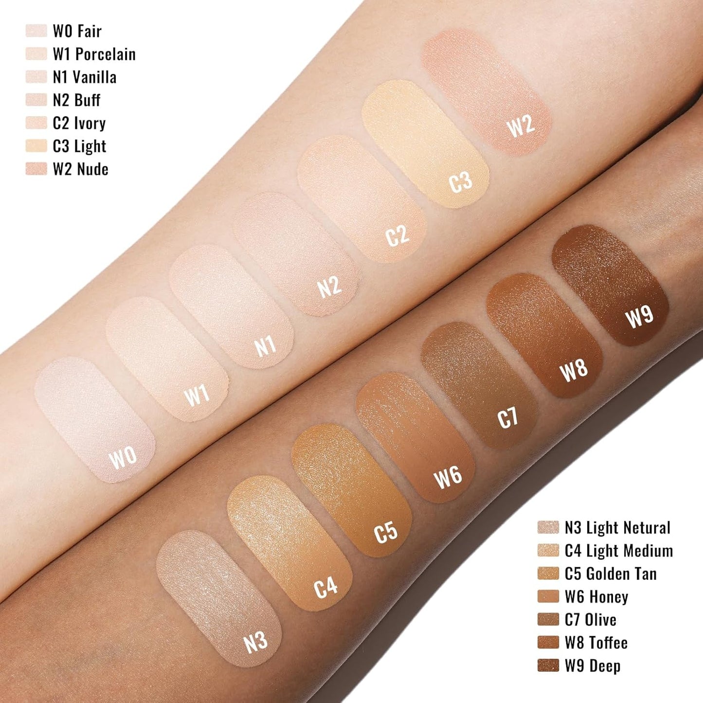 Oulac Concealer Full Coverage, Concealer Stick for Dark Circles, Hydrating Concealer Infused with Hyaluronic Acid, Lightweight, Long Lasting, Vegan Concealer 3.8ml, Shade: W6 Honey