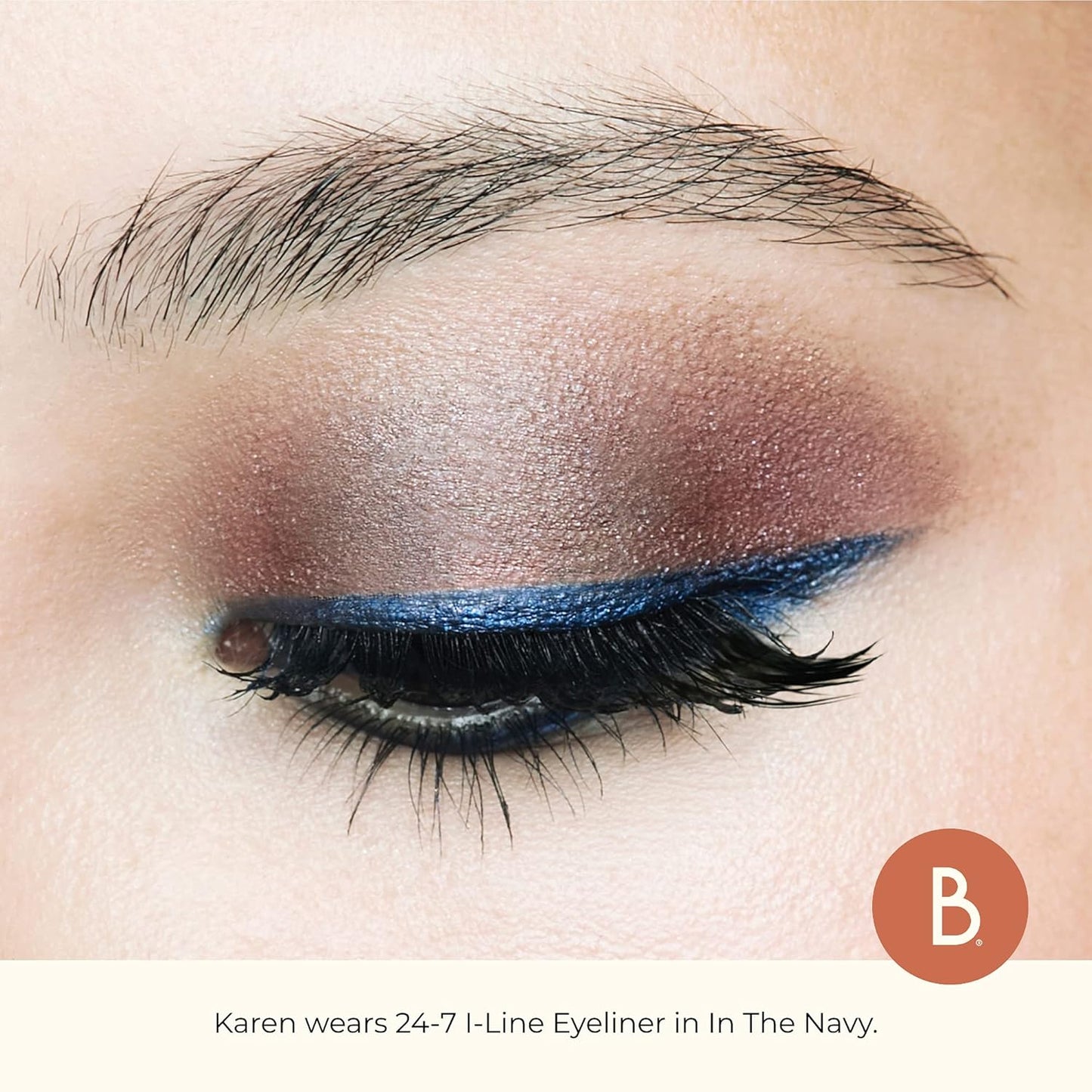 Beauty For Real I-Line 24-7 Waterproof Gel Eyeliner, In The Navy, Rich Blue Matte, Cruelty Free Blendable Gel Formula for Precision Application, 0.01oz