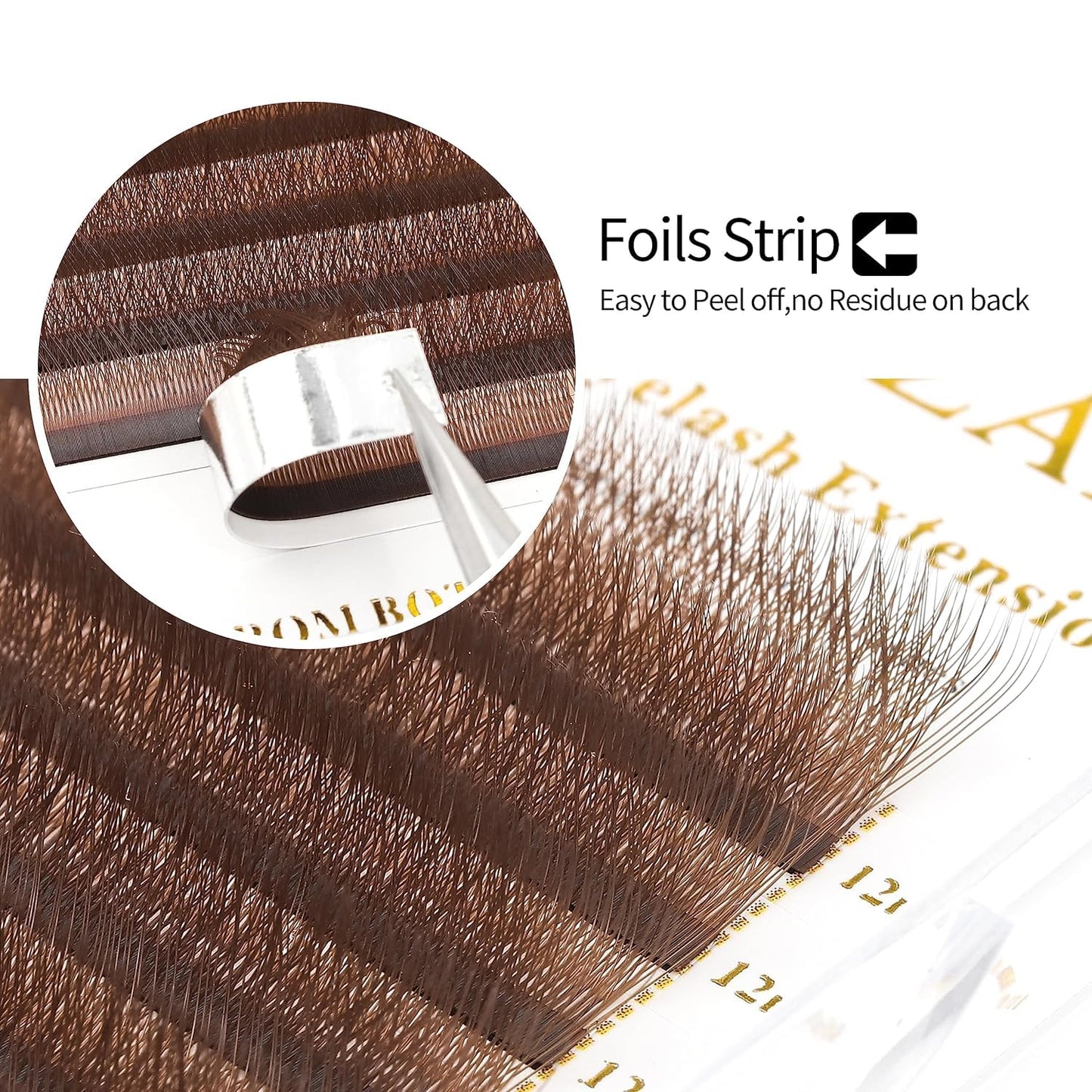 Lash Extensions W Brown 4D Eyelash Extensions W Shape 0.07mm Thickness D Curl 13mm Premade Fans Lashes Easy Fan Volume Lashes Individual Lashes(W-Brown-4D-0.07-D,13mm)