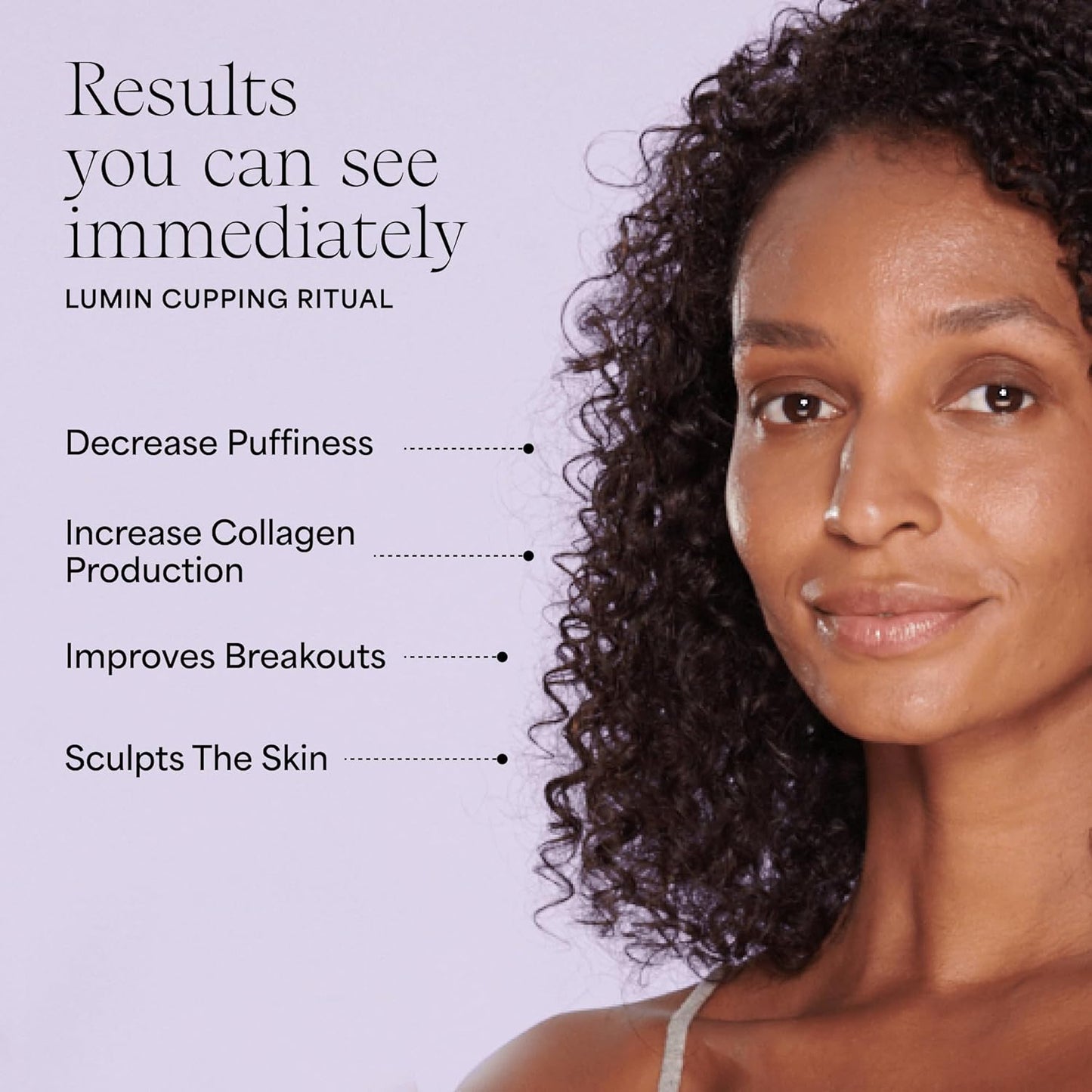 WILDLING Lumin Cupping Set I Facial Cupping Tools to Decrease Puffiness, Increase Collagen Production, Sculpt Cheeks + Chin, Detox + Clear Breakouts