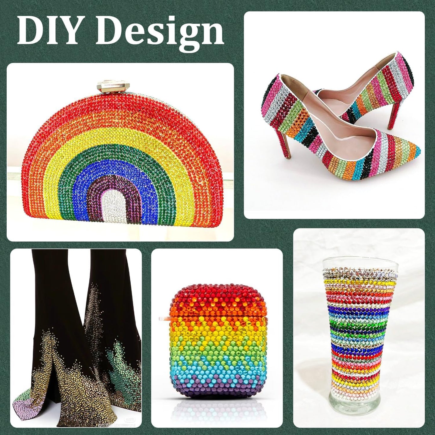 Resin Rhinestones for Crafting with B7000 Jewelry Glue, 2 Boxes Teal Blue Flatback Crystals with 3Pcs 10ml Glue for Bedazzling Crafts DIY Nail Art Makeup, Gems for Clothing Shoes