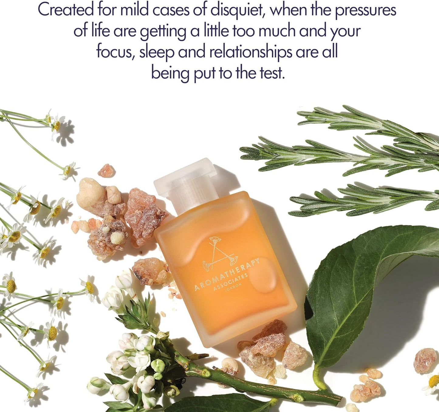 Aromatherapy Associates De-Stress Mind Bath and Shower Oil, Natural Body Oil to Calm Mind, Body and Spirit, Made with 3 Essential Oils (1.86 oz)