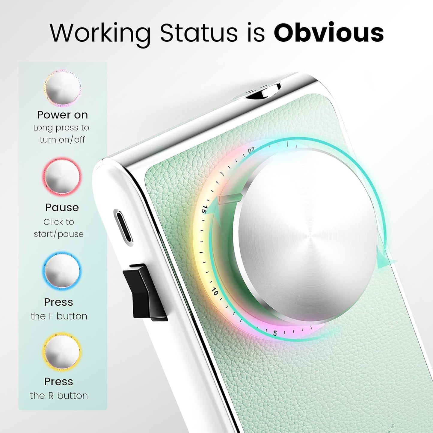 L'UGX Professional Nail Drill 30000RPM, Cordless Rechargeable Electric Nail File for Acrylic Nails Gel Polishing, Efile Nail Kit for Manicure Pedicure, Low Noise Low Vibration, 7Pcs Drill Bits, Green