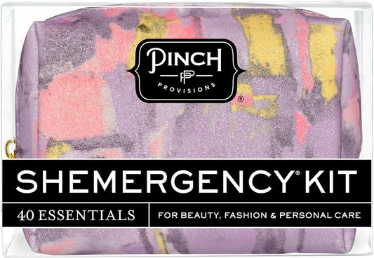Pinch Provisions Shemergency Kit for Her, 40 Emergency Essential Items, Compact, Multi-Functional Pouch, Gift for Women, Birthday, Bachelorette Parties, and More!