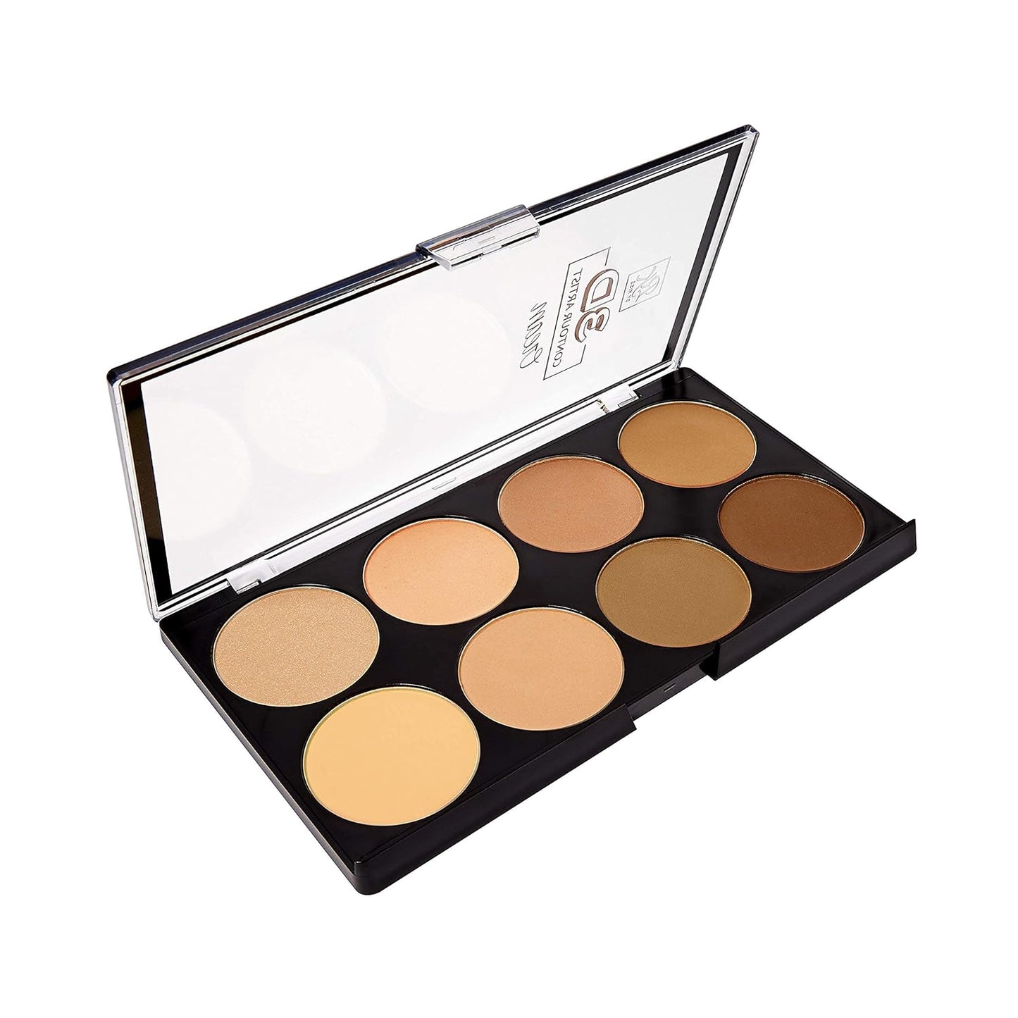 Ruby Kisses 3D Powder Contour Palette Medium Dark Define your cheekbones, perfect your nose, and sculpt your jawline