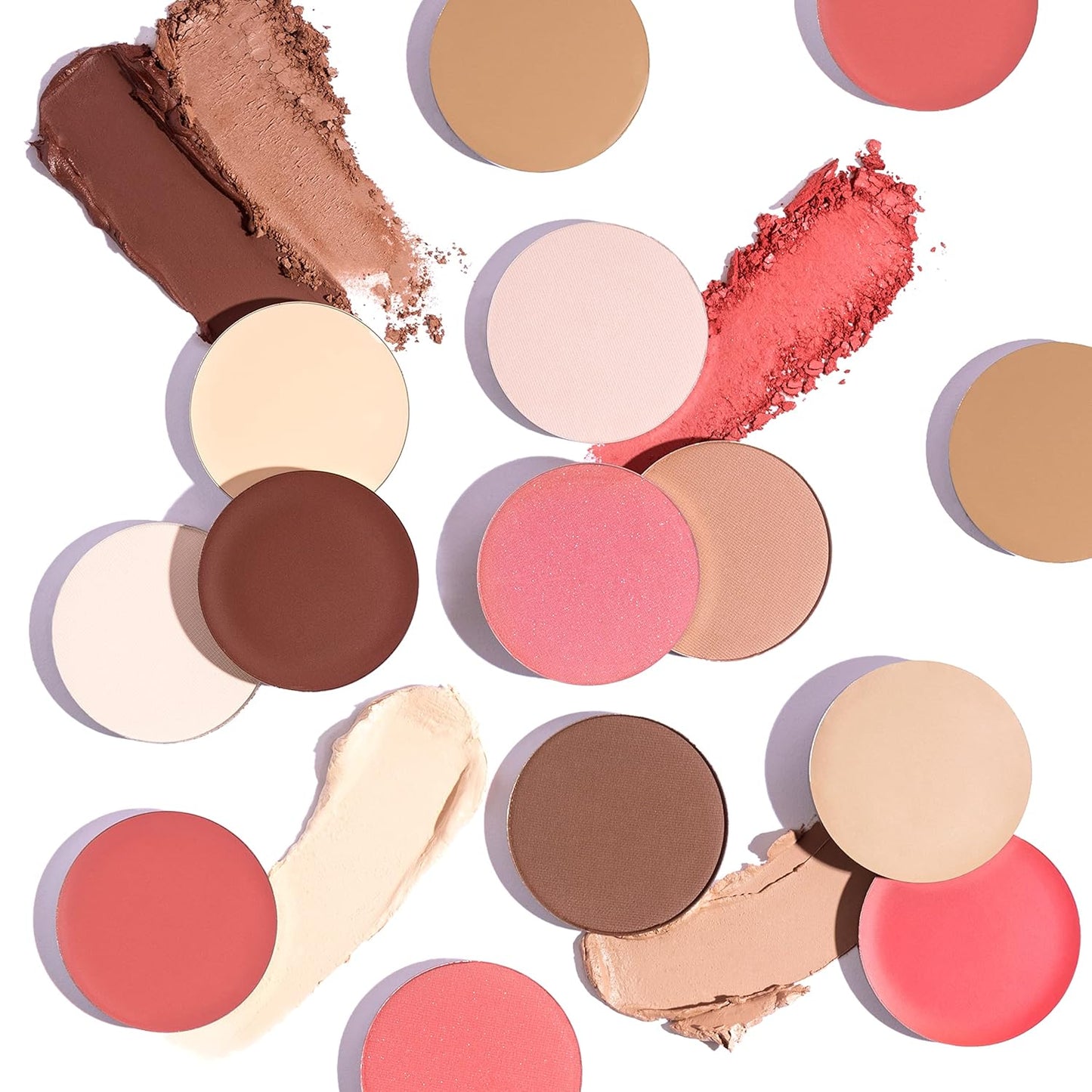 CHADO Shadows & Lights Refills – Powder | Palette Refill Pans (Compact Not Included) | Natural Face Powders for All Skin Types | Multifunctional Refills for Complexion and Eyes | Cruelty Free (Peach 56)