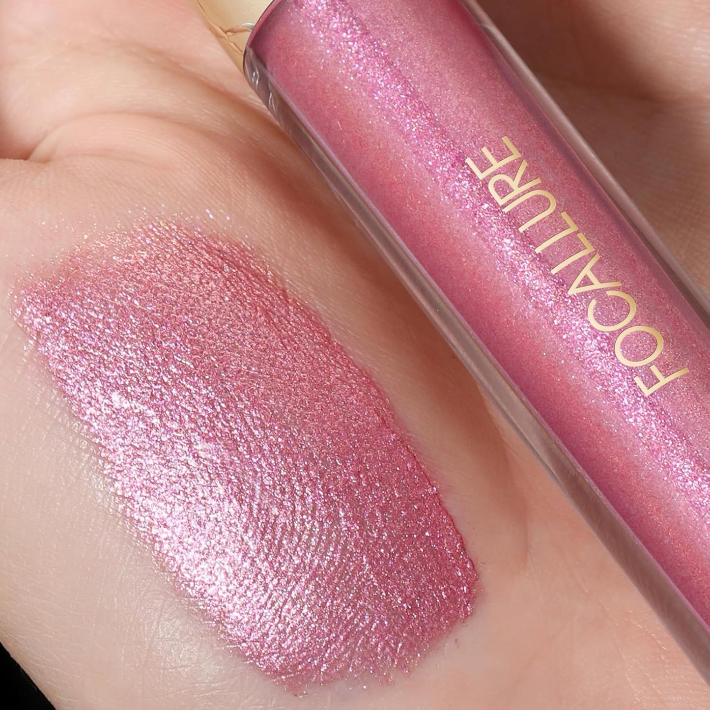 FOCALLURE Metallic Liquid Lipstick,Non Stick Cup Lip Gloss,High Impact Lip Color with Transfer-proof Wear,Long Lasting & Waterproof Lipstick Makeup for Women,One Promise