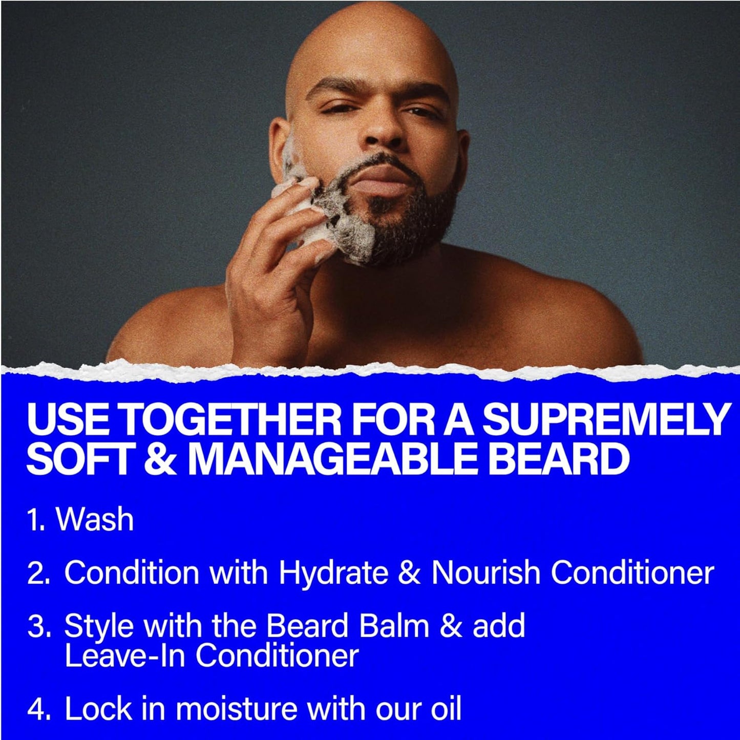 Scotch Porter Superior Beard Collection – Cleanse, Moisturize, Soothe & Style while Encouraging Growth for a Fuller/Healthier-Looking Beard – Includes Wash, 2 Conditioners, Oil & Balm