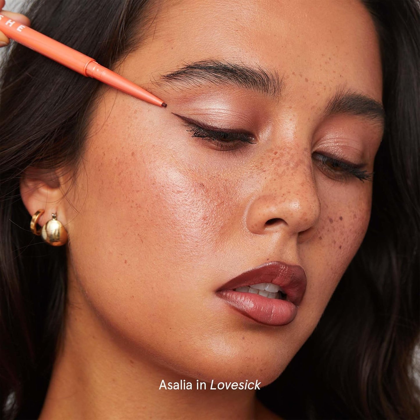 SOSHE Beauty - Waterproof Precision Eyeliner Refill | 1.5mm Smudge-Proof Gel Liner | Cruelty-Free, Certified Plastic Negative (Lovesick - Burgundy Brown, REFILL)