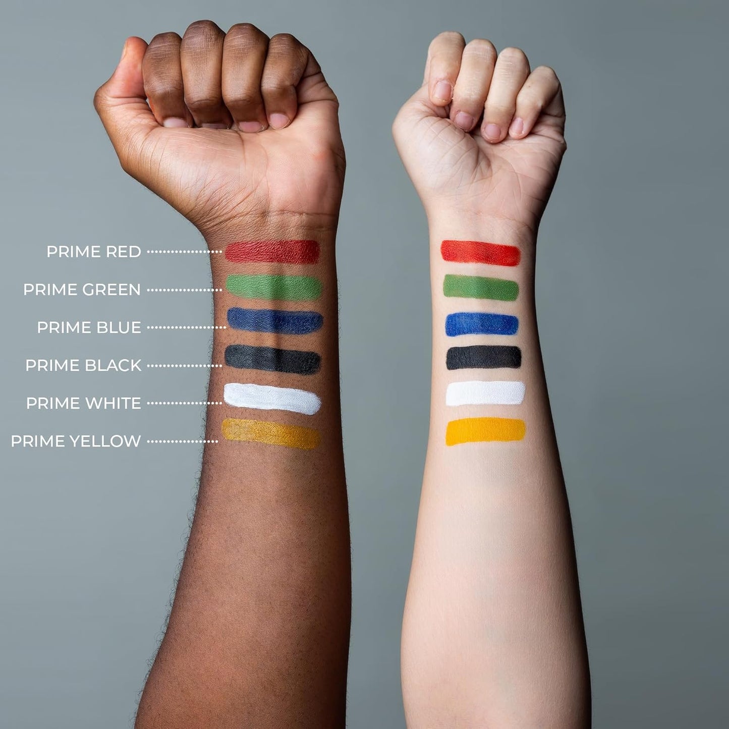 6 Color On Camera Primary Alcohol Activated Makeup Palette - Waterproof Makeup for Professional Makeup Artists