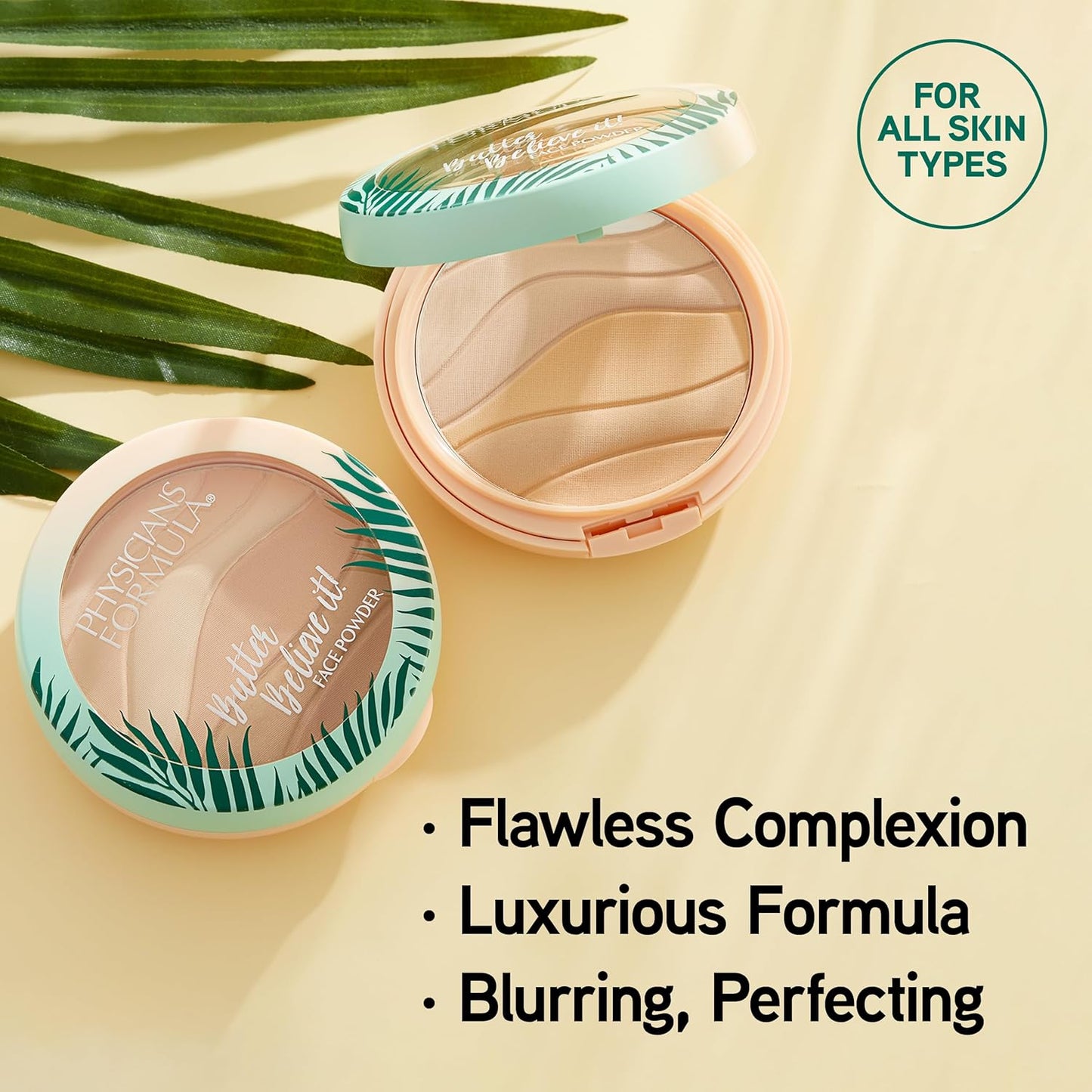 Physicians Formula Butter Believe it! Pressed Powder Creamy Natural | Dermatologist Tested, Clinicially Tested