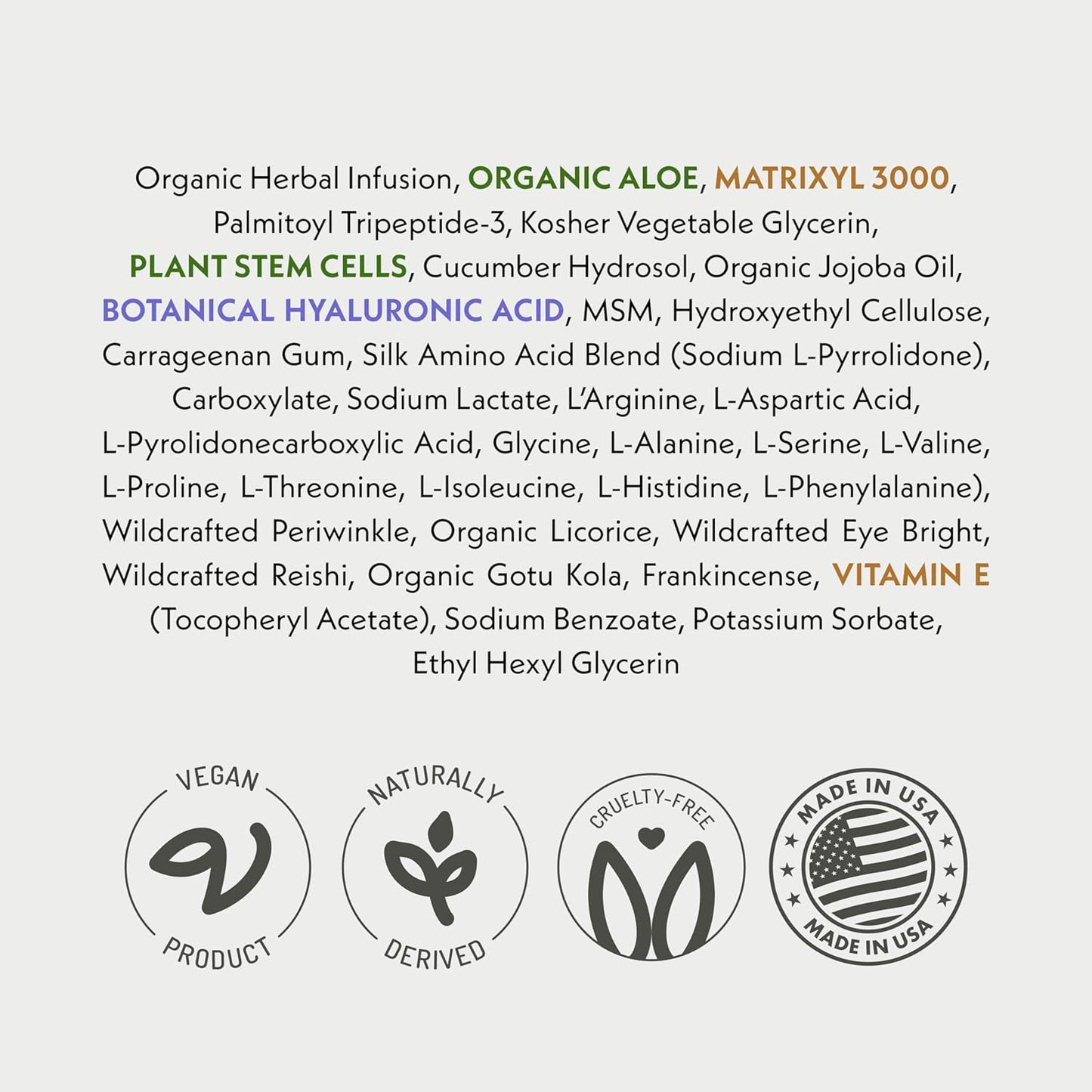 Eve Hansen Anti-Aging Eye Gel with Peptides | Under-Eye Cream With Plant Stem Cells, Hyaluronic Acid, Vitamin E | Cruelty-Free, Vegan, Made in USA .5 oz