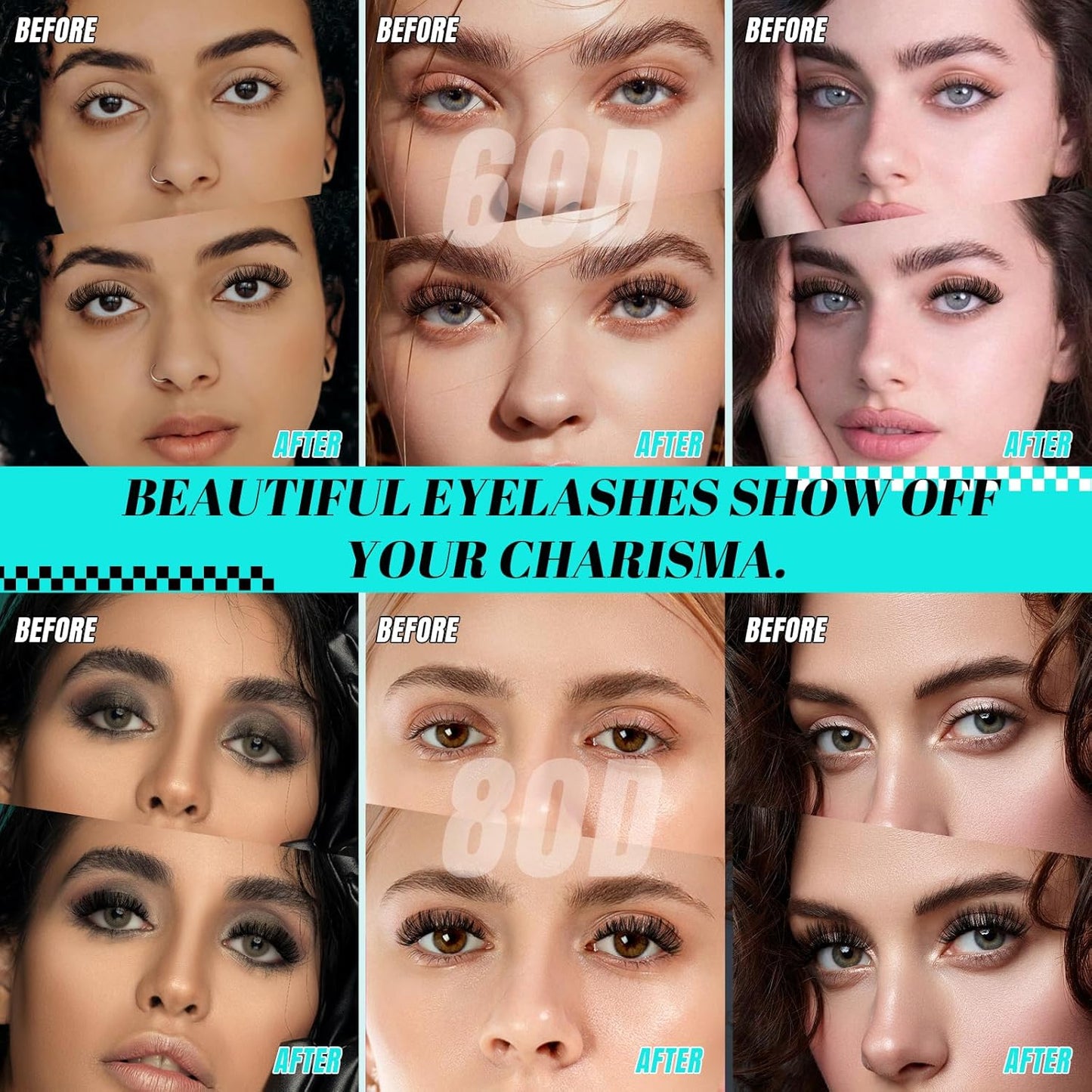 Lash Clusters Wispy 320PCS Eyelash Extension 40D 50D Cluster Lashes Individual Lashes DIY Lash Extension Natural Look Cluster Eyelash Extensions Soft False Eyelashes at Home for Beginners(D-14mm)