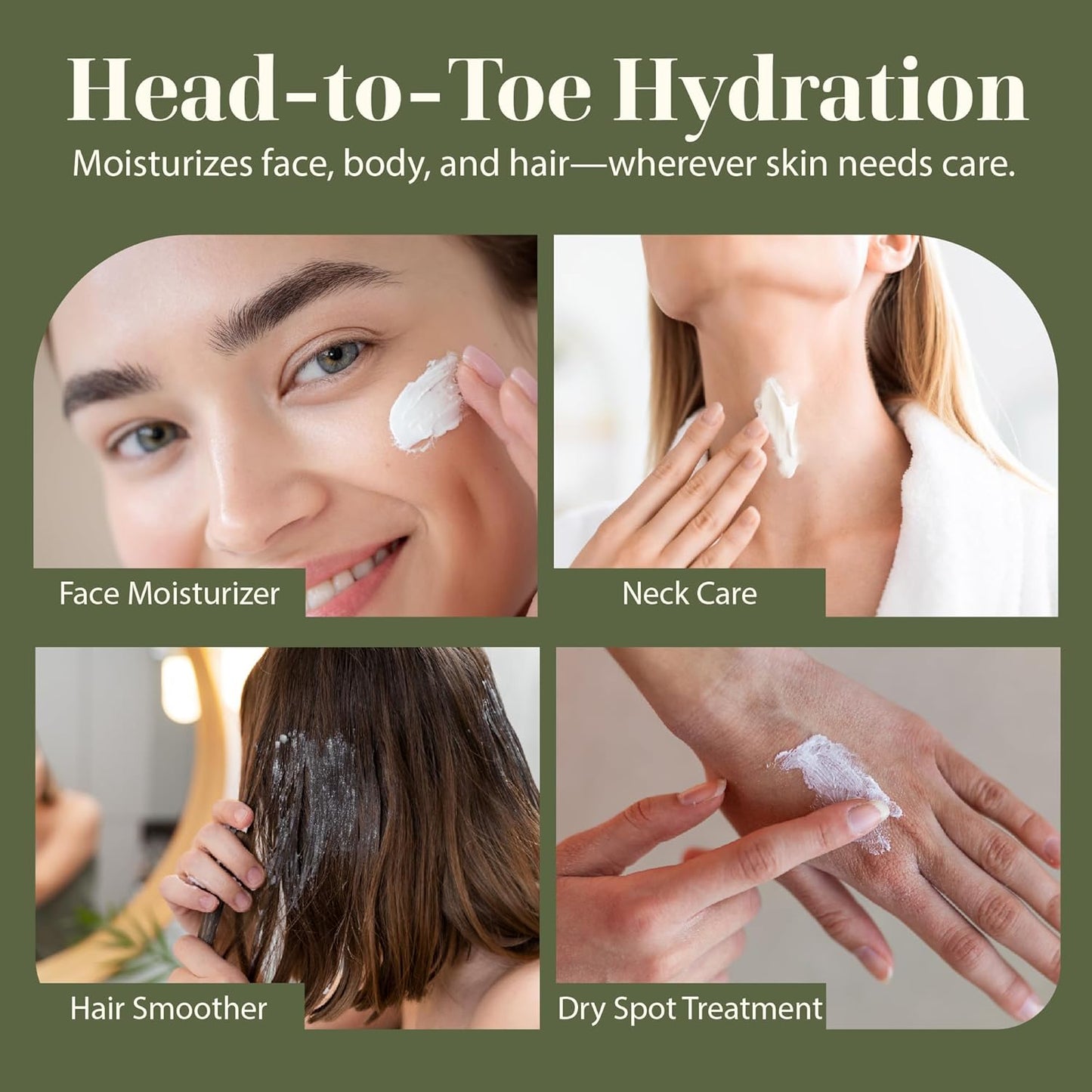 era of nature Shea Butter Whipped Body Cream for Women 8oz - Lightweight Whipped Lotion - Non-Greasy Body Butter Cream Lotion & Balm Moisturizer for Face, Hair & Dry Skin, Vegan Skincare