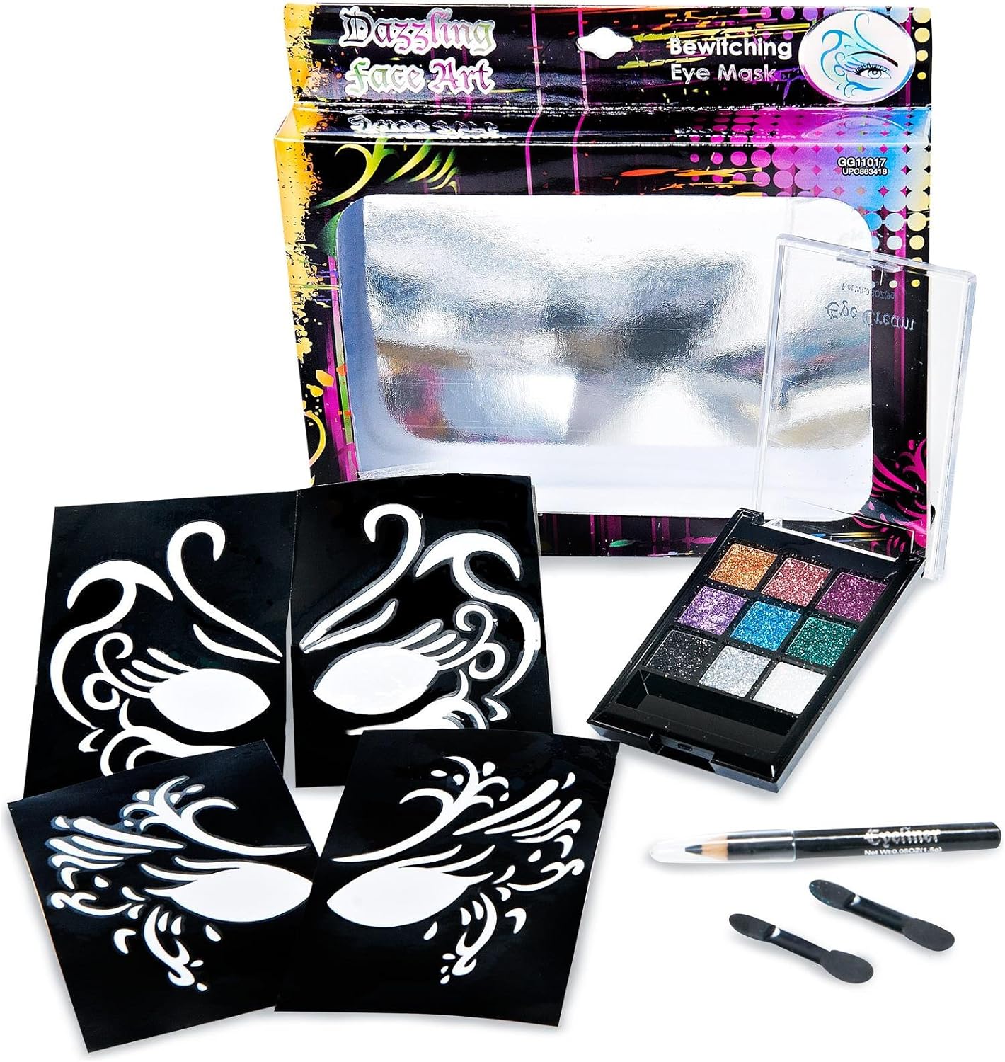 Almar Sales 223889 Dazzling Face Art Makeup Kit Various - color may vary
