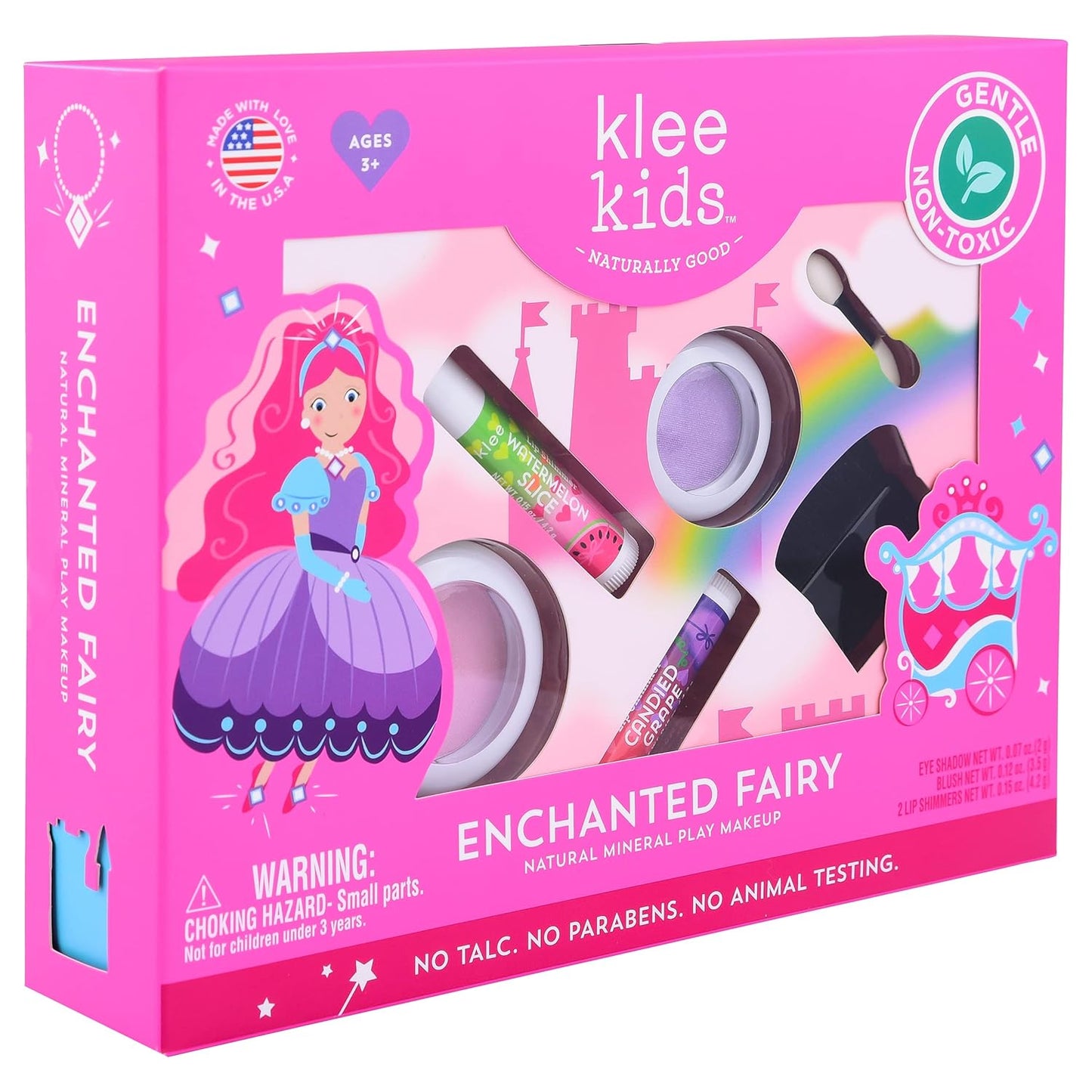 Klee Naturals Luna Star Naturals Klee Kids 4 PC Makeup Up Kits with Compacts (Enchanted Fairy) (Enchanted Fairy)