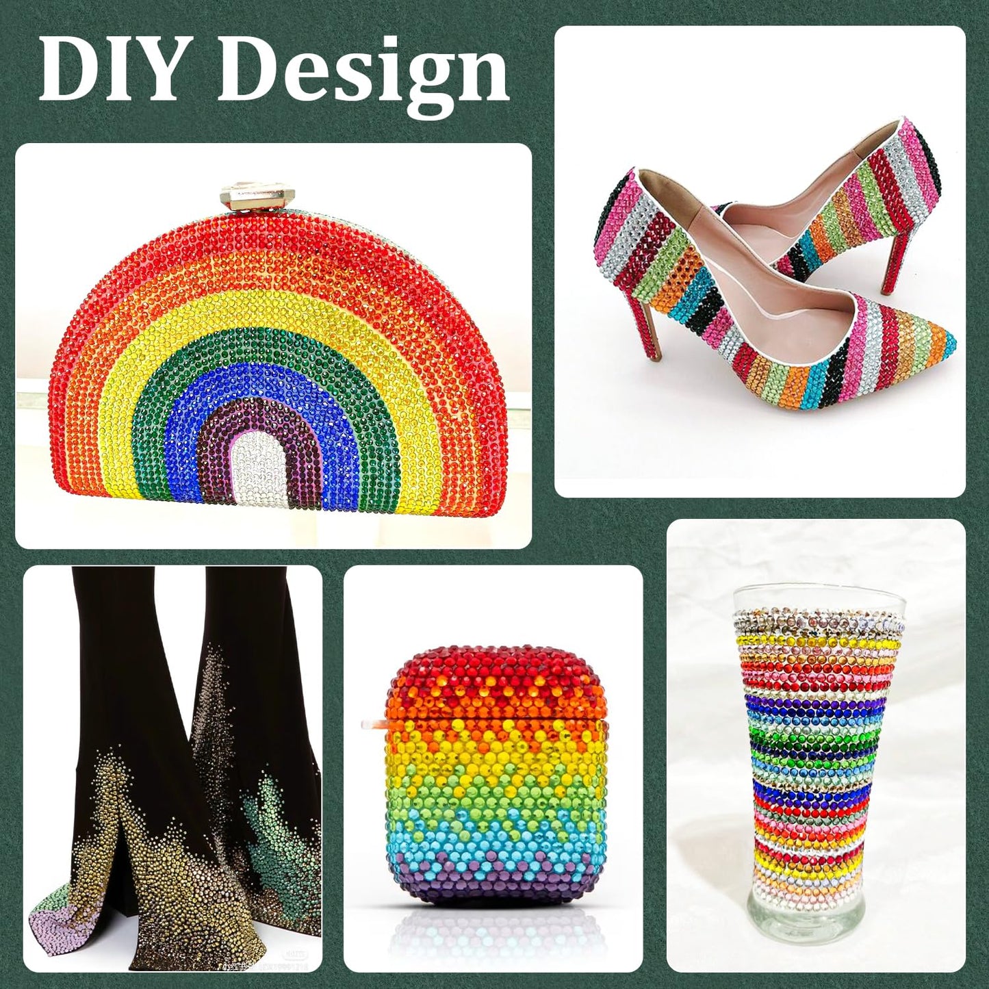 Resin Rhinestones for Crafting with B7000 Jewelry Glue, 2 Boxes Clear+Mix Colors Flatback Crystals with 3Pcs 10ml Glue for Bedazzling Crafts DIY Nail Art Makeup, Gems for Clothing Shoes